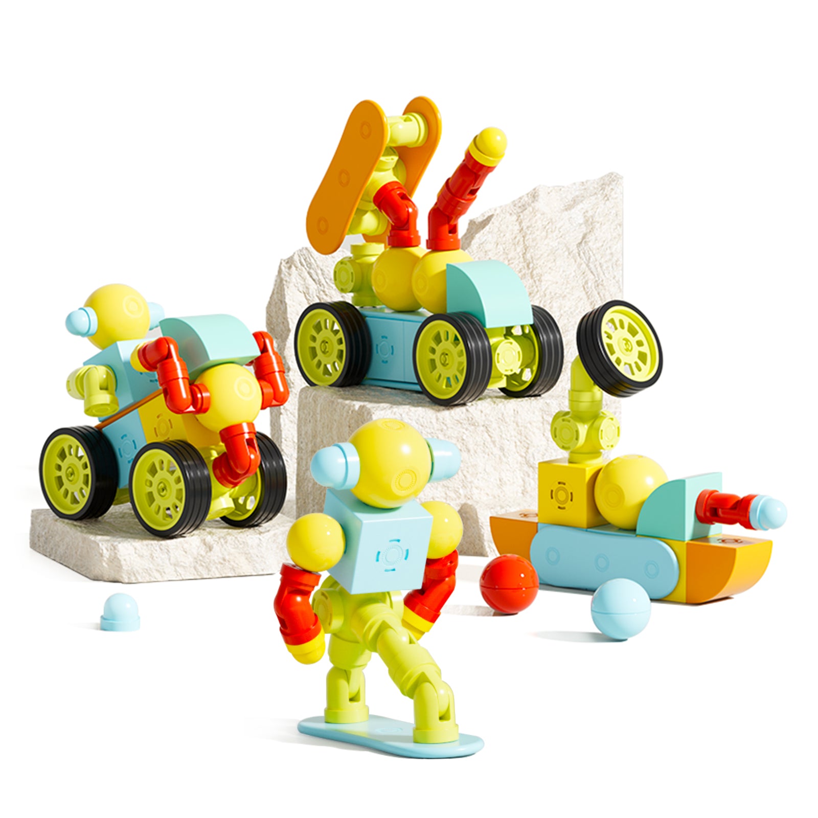 Magfun Magnetische Bausteine Spielzeug – 3D Stadtfahrzeuge, Vielseitig & Kreativ