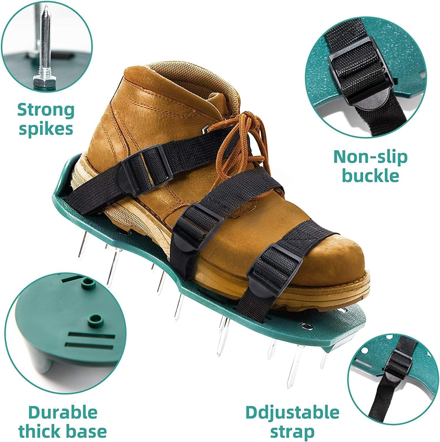 Zapatos de aireación de césped para césped.