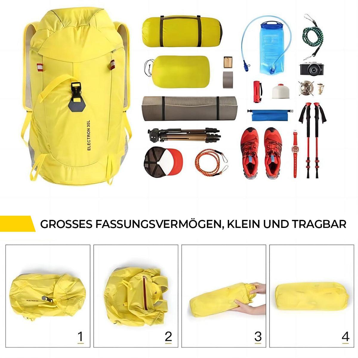 Generico Fahrradrucksack Gelb, Leichter Wanderrucksack - Twopoint