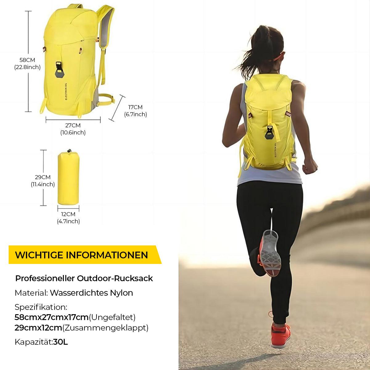 Generico Fahrradrucksack Gelb, Leichter Wanderrucksack - Twopoint