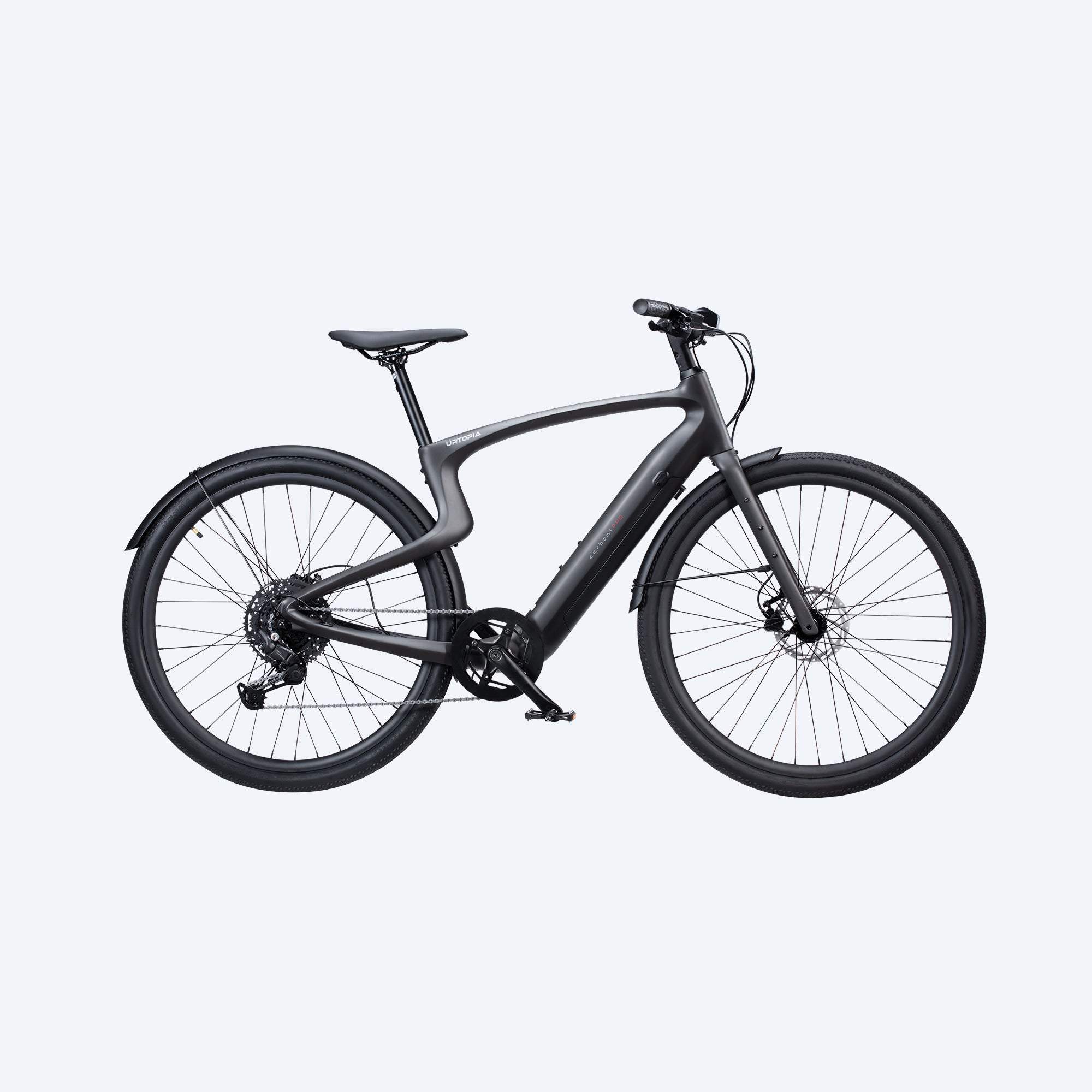 (138 € Zusatzartikel enthalten)Urtopia Carbon 1 Pro EBike – 10-Gang, Smartbar mit Sprachsteuerung, GPS, App & IoT