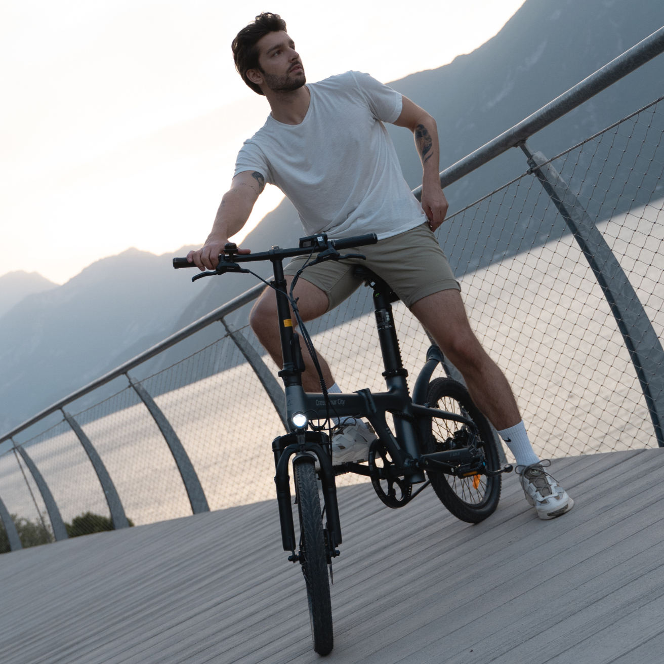 (49,99 € extra artikel inbegrepen)ADO Air 20S E-Bike vouwfiets, elektrische fiets met schokdemper