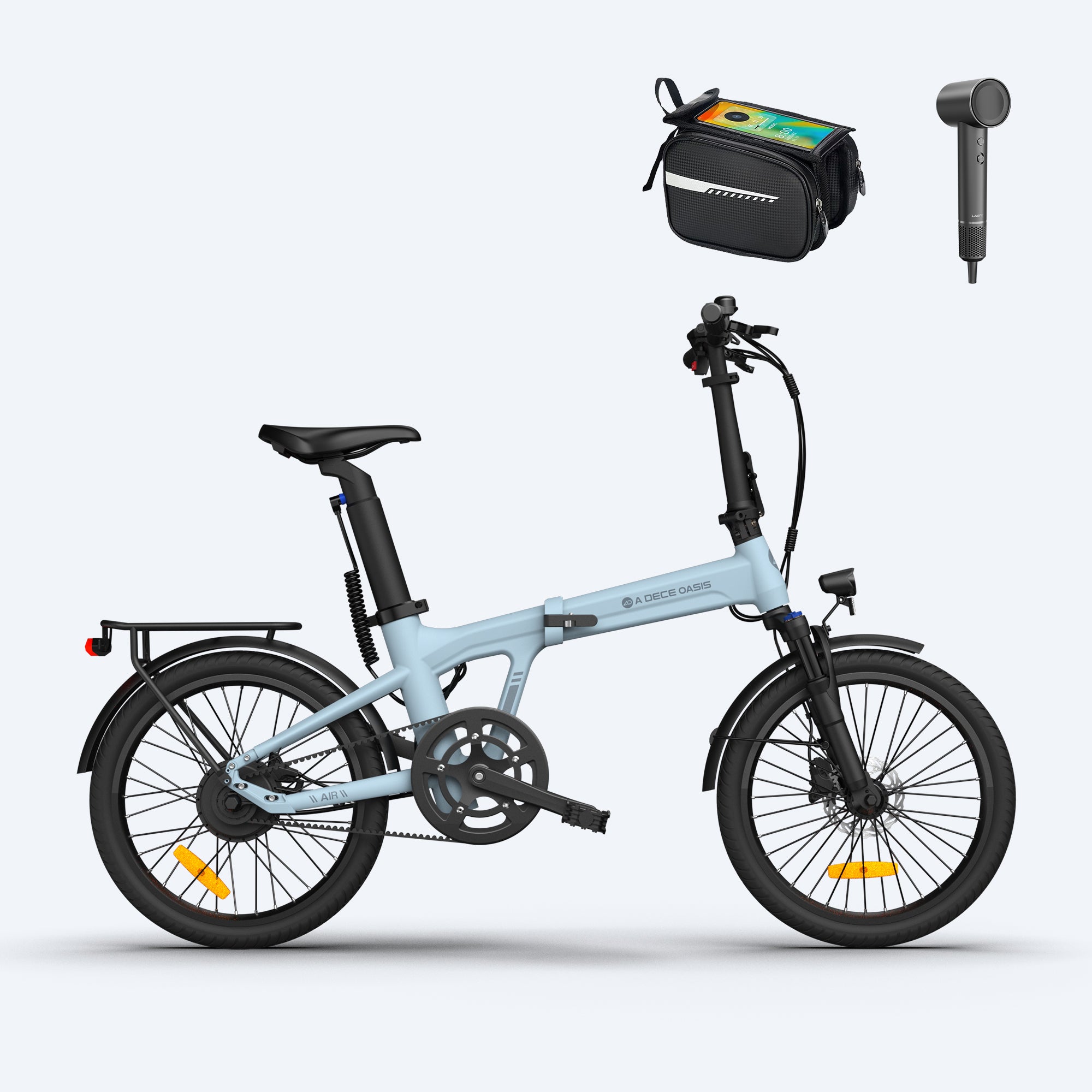 (55 € Advertising gift + € 39.99 Ober tube bag) ADO AIR 20 Pro/Ultra E-Bike Klapprad, Upgrade Version