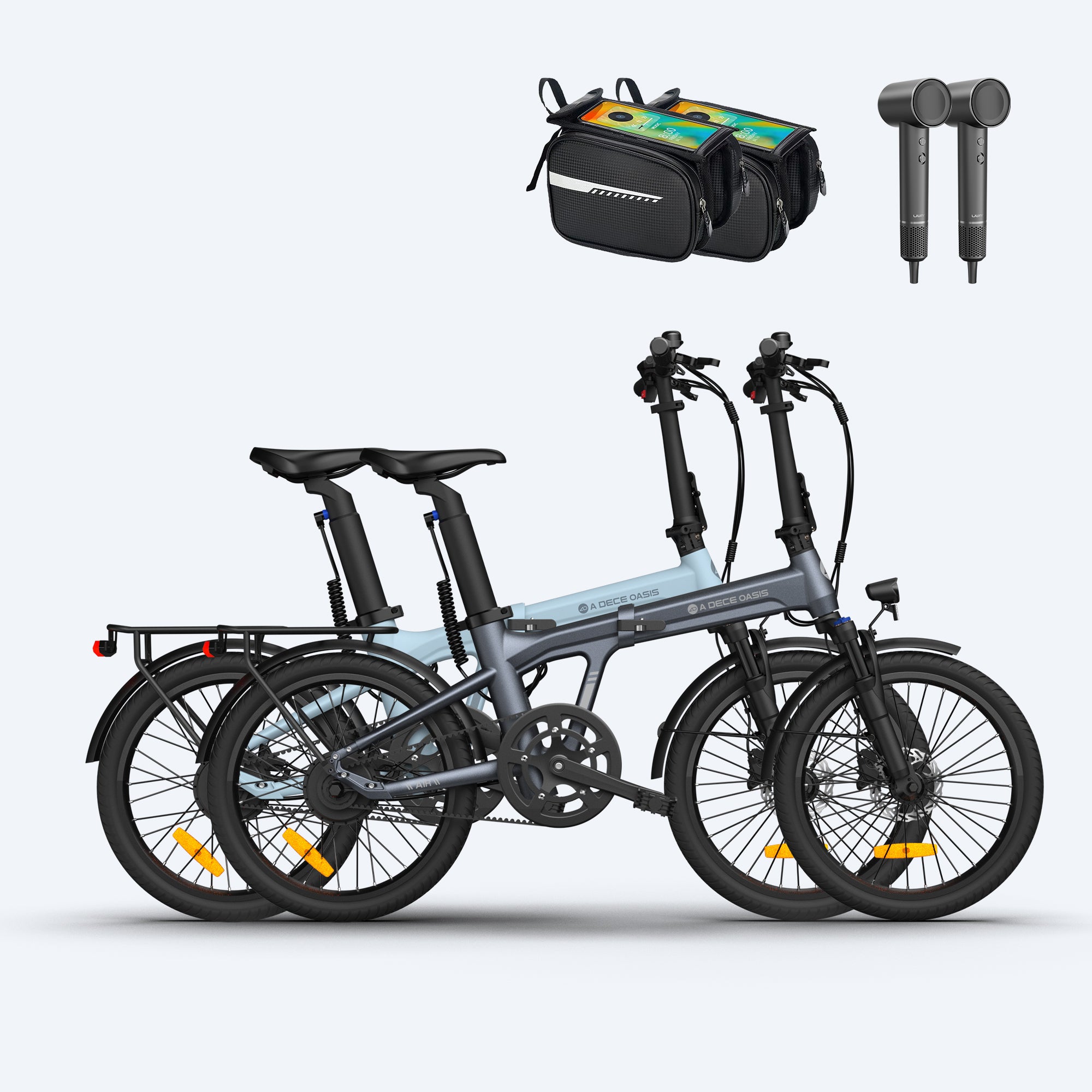 (79.99 € Werbegeschenk × 2 + 39.99 € Oberrohrtasche × 2)Bundle: ADO E-bike ×2