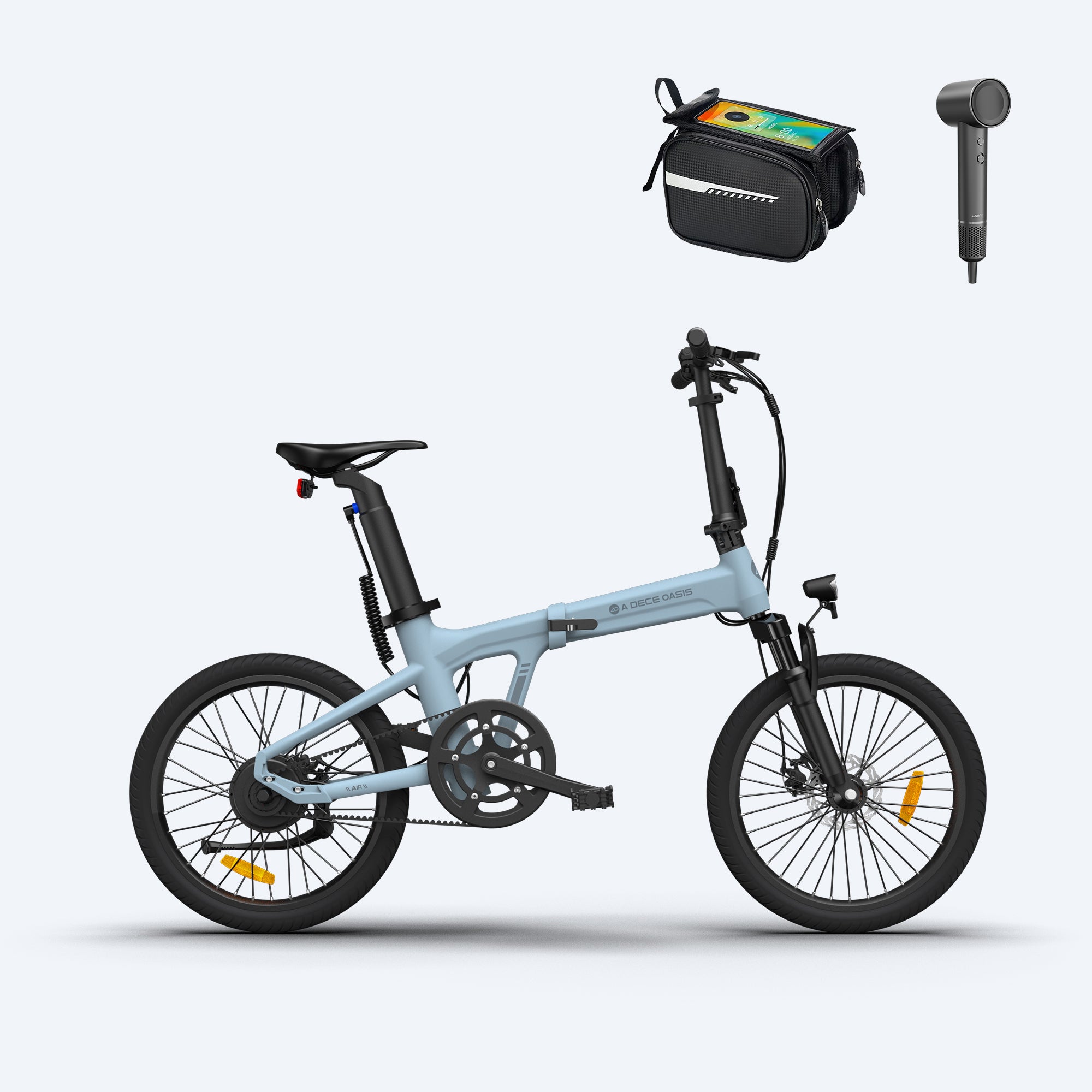 (79.99 € Werbegeschenk × 2 + 39.99 € Oberrohrtasche × 2)Bundle: ADO E-bike ×2