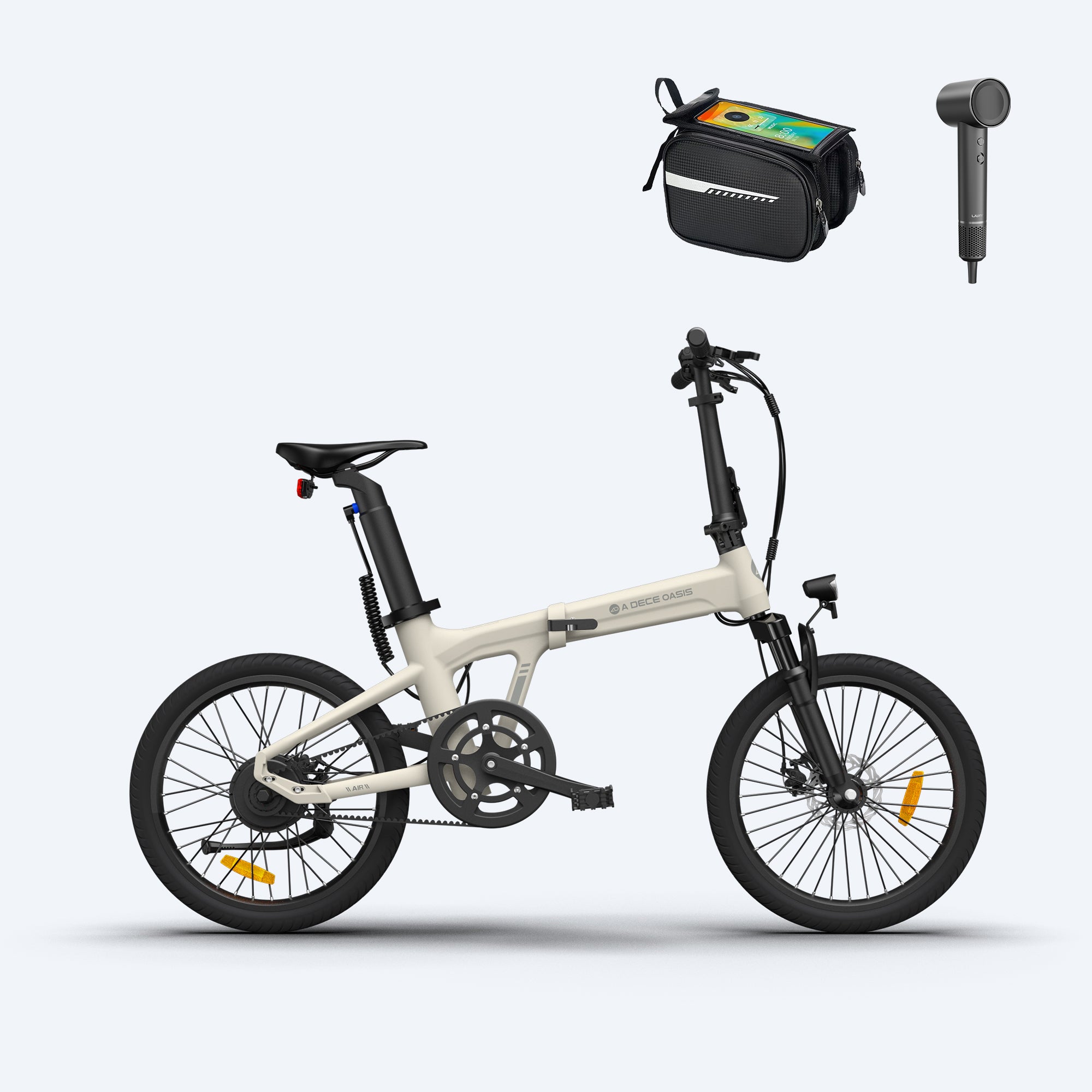 (79.99 € Werbegeschenk × 2 + 39.99 € Oberrohrtasche × 2)Bundle: ADO E-bike ×2