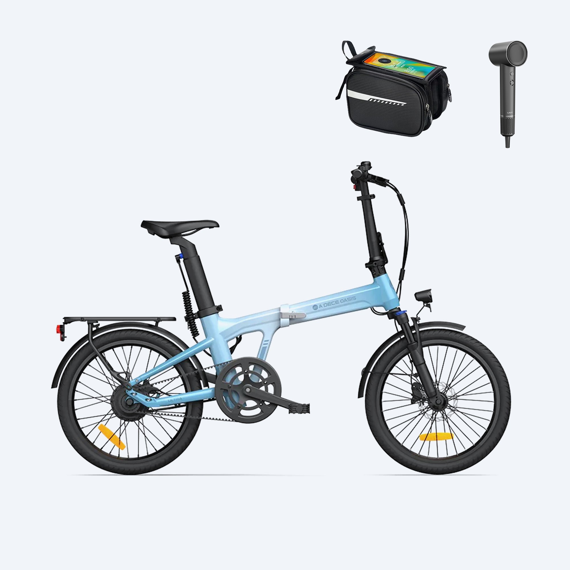 (55 € Advertising gift + € 39.99 Ober tube bag) ADO AIR 20 Pro/Ultra E-Bike Klapprad, Upgrade Version