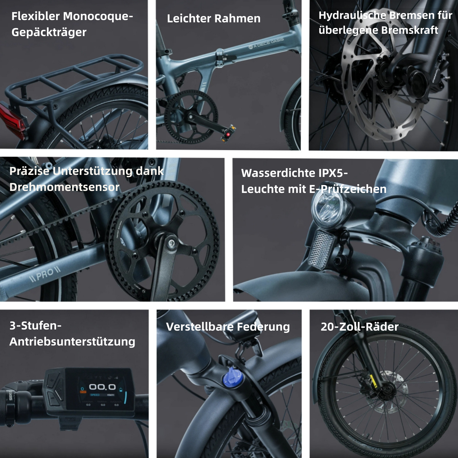 (89,99 € Werbegeschenk)ADO Air 20 Pro/Ultra E-Bike Klapprad, Upgrade Version