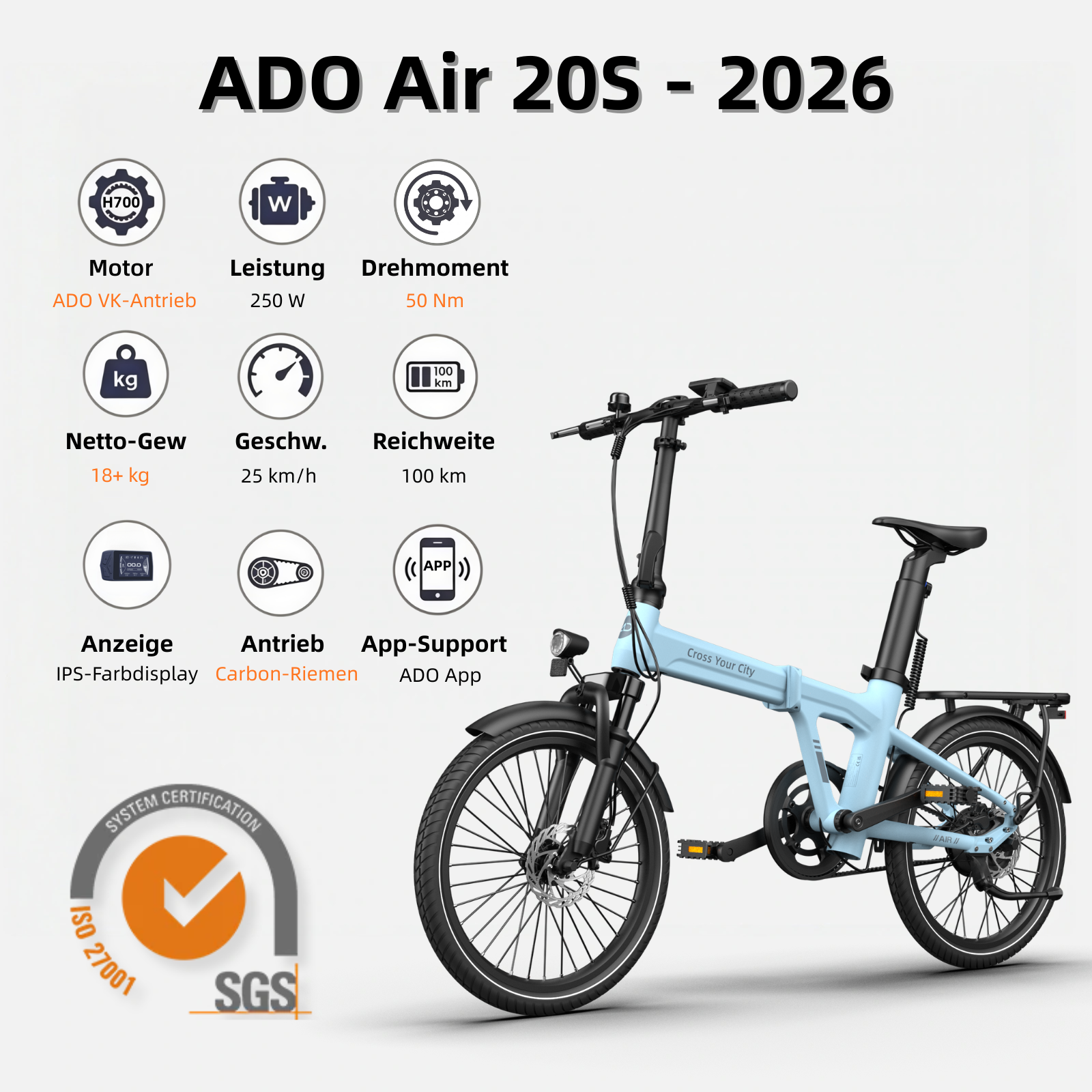 ADO E-Bike Air 20S: Stilvolles Pendeln & Naturerkundung – Twopoint