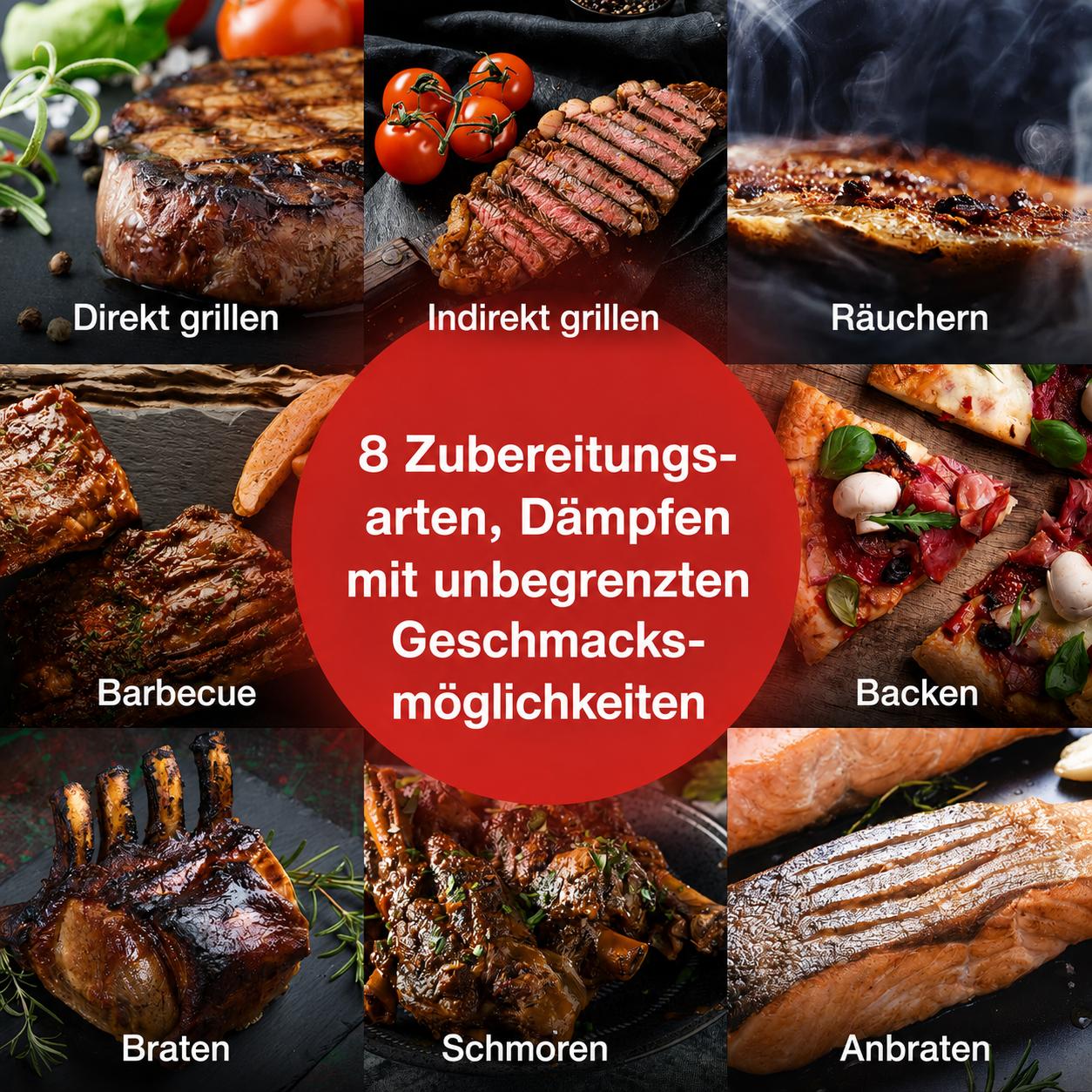 Asmoke Essential – Kompakter Holzpellet-Grill mit 5