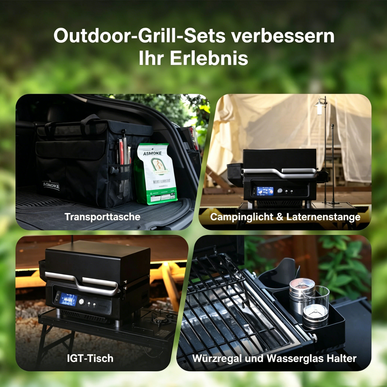 Asmoke Essential – Kompakter Holzpellet-Grill mit 5