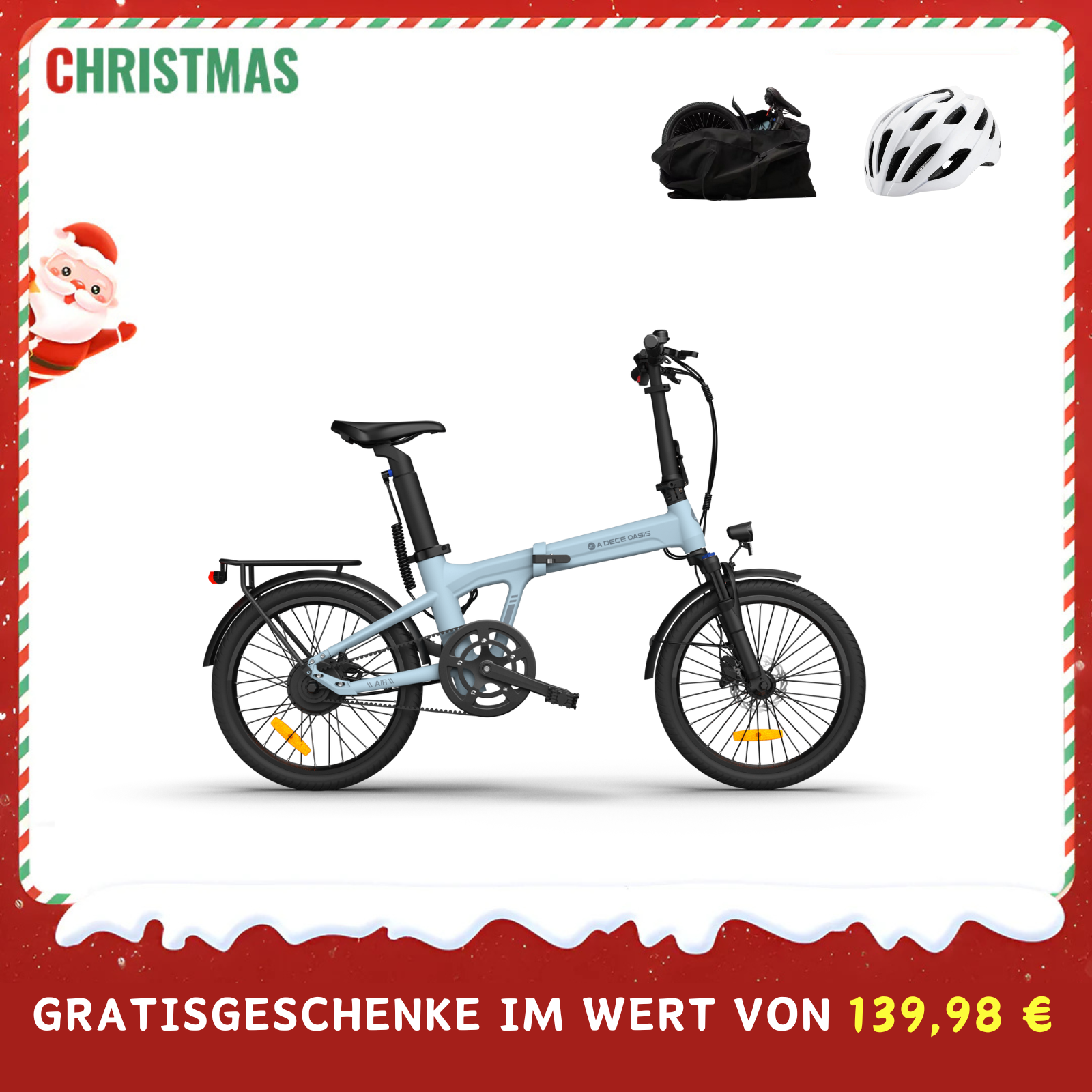 (139.98 € additional items included) ADO Air 20 Pro/Ultra E-Bike Folding Bike, Upgrade Version