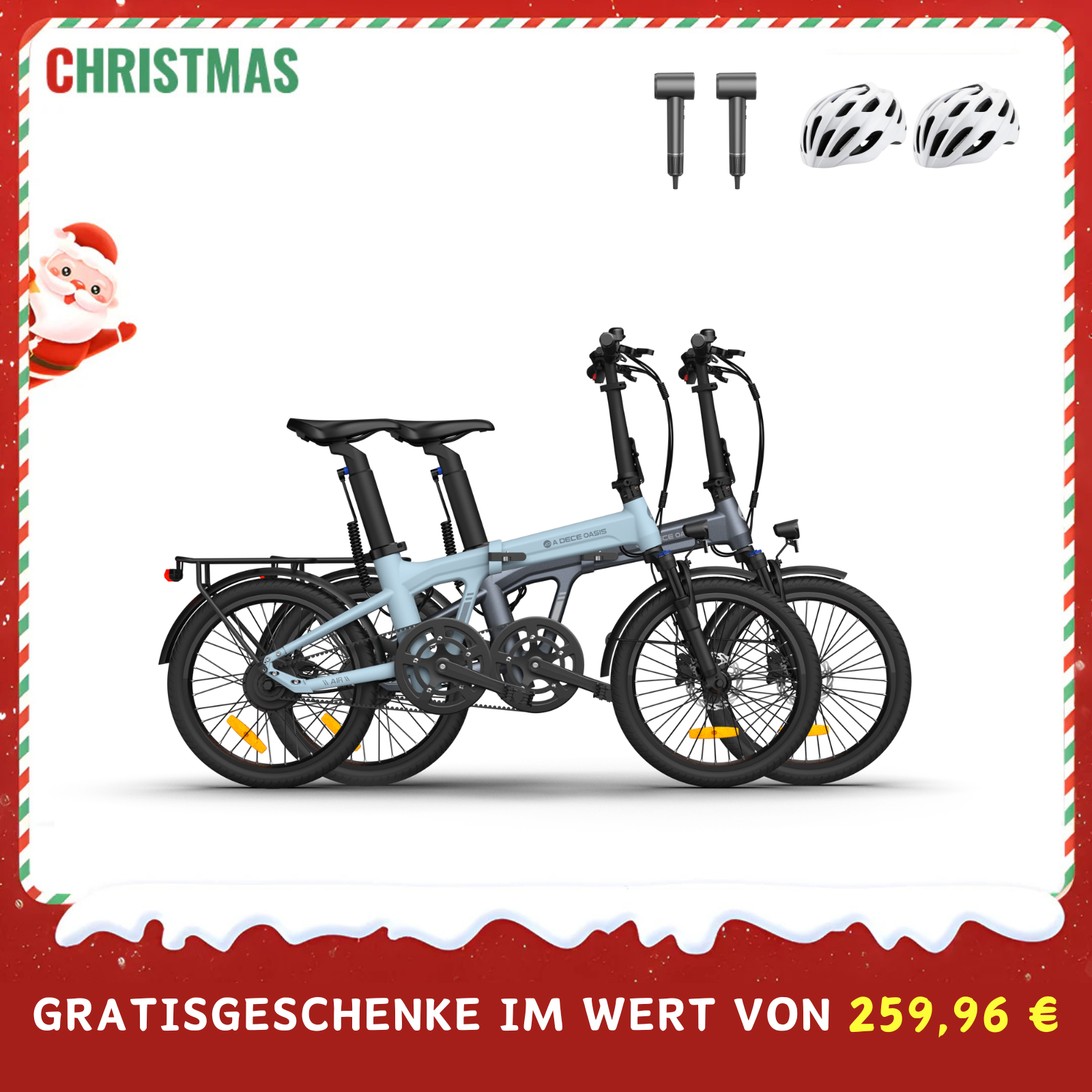 (259,96 € Zusatzartikel enthalten)Bundle: ADO Air 20 Pro E-Bike Upgrade Version x2