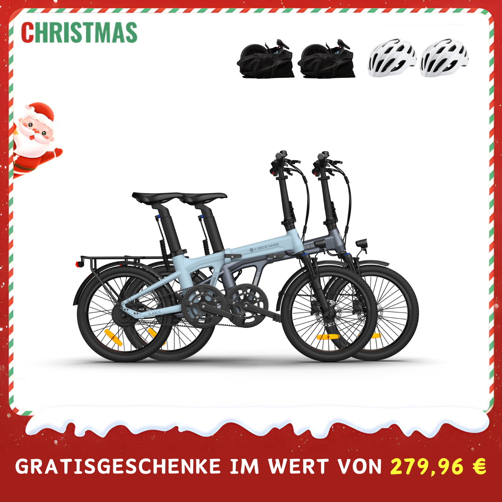 (€279.96 including additional items) Bundle: ADO Air 20 Pro E-Bike Upgrade Version x2