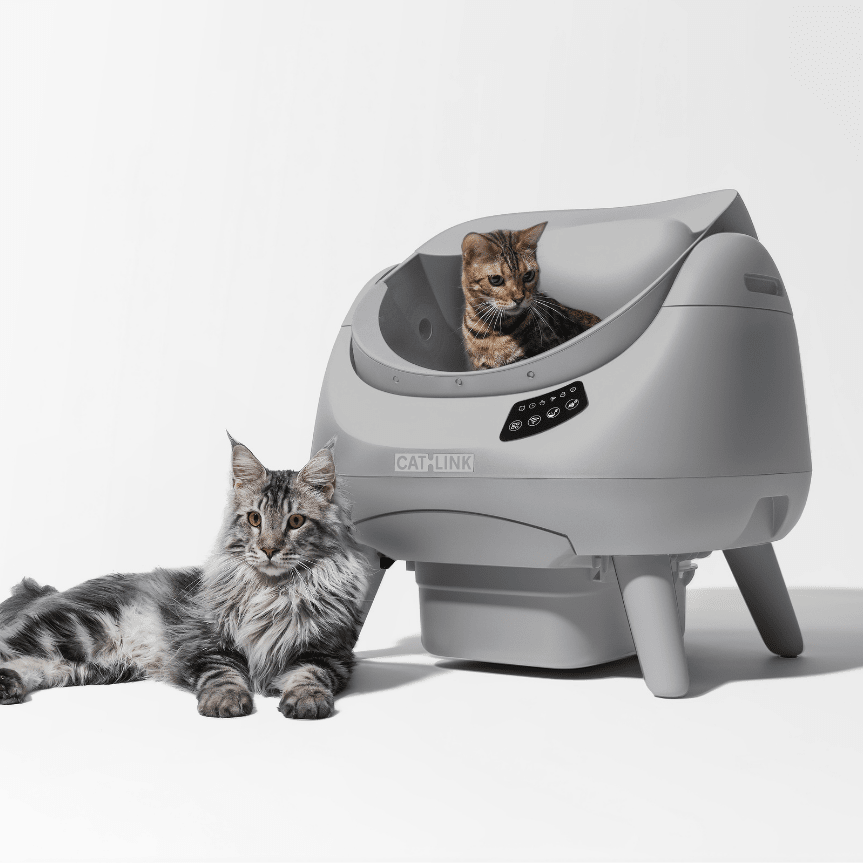 <tc>CATLINK</tc> Open-X Lite – Bac à litière ouvert et autonettoyant pour chat