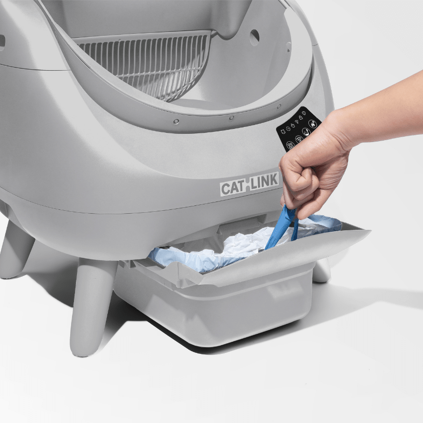 <tc>CATLINK</tc> Open-X Lite – Bac à litière ouvert et autonettoyant pour chat