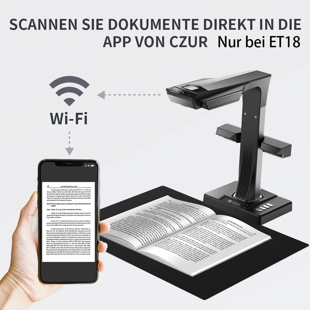 CZUR ET 16/18/24/25 Pro Scanner Dokumentescanner - CZUR