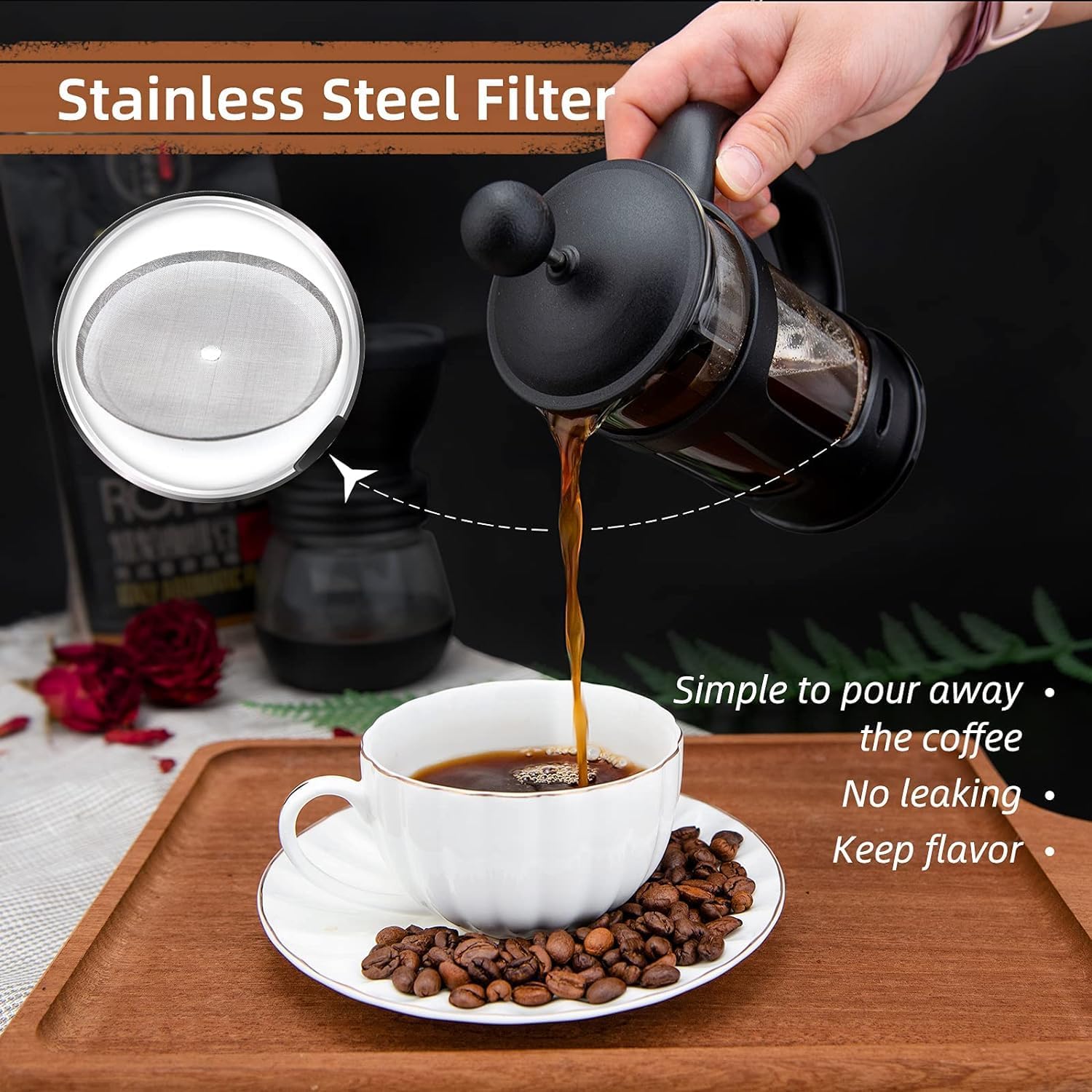 Cafetière à pression française DUCHIFAD