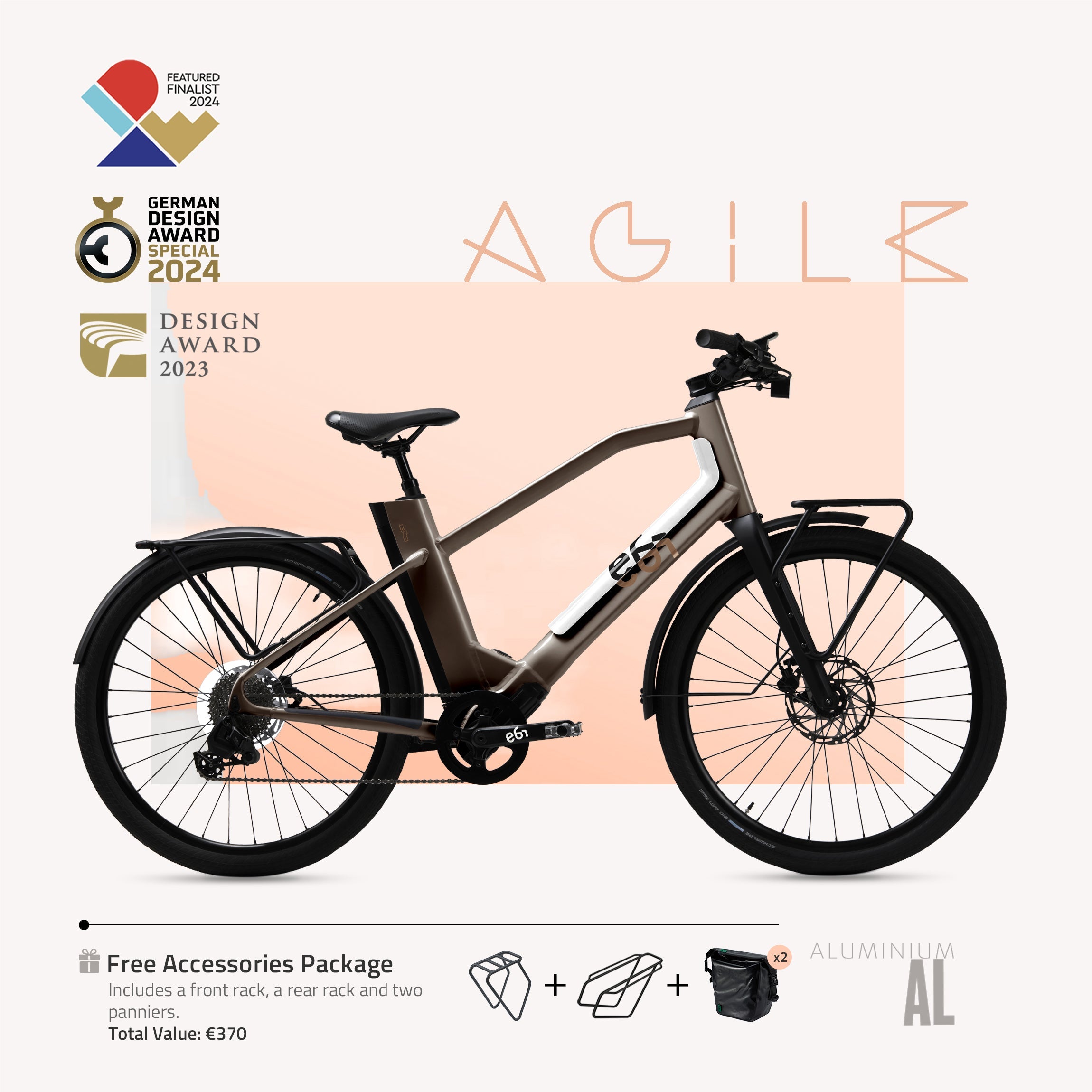 EBI AGILE Urban Aluminum – Komfortables E-Bike für zuverlässige urbane Mobilität