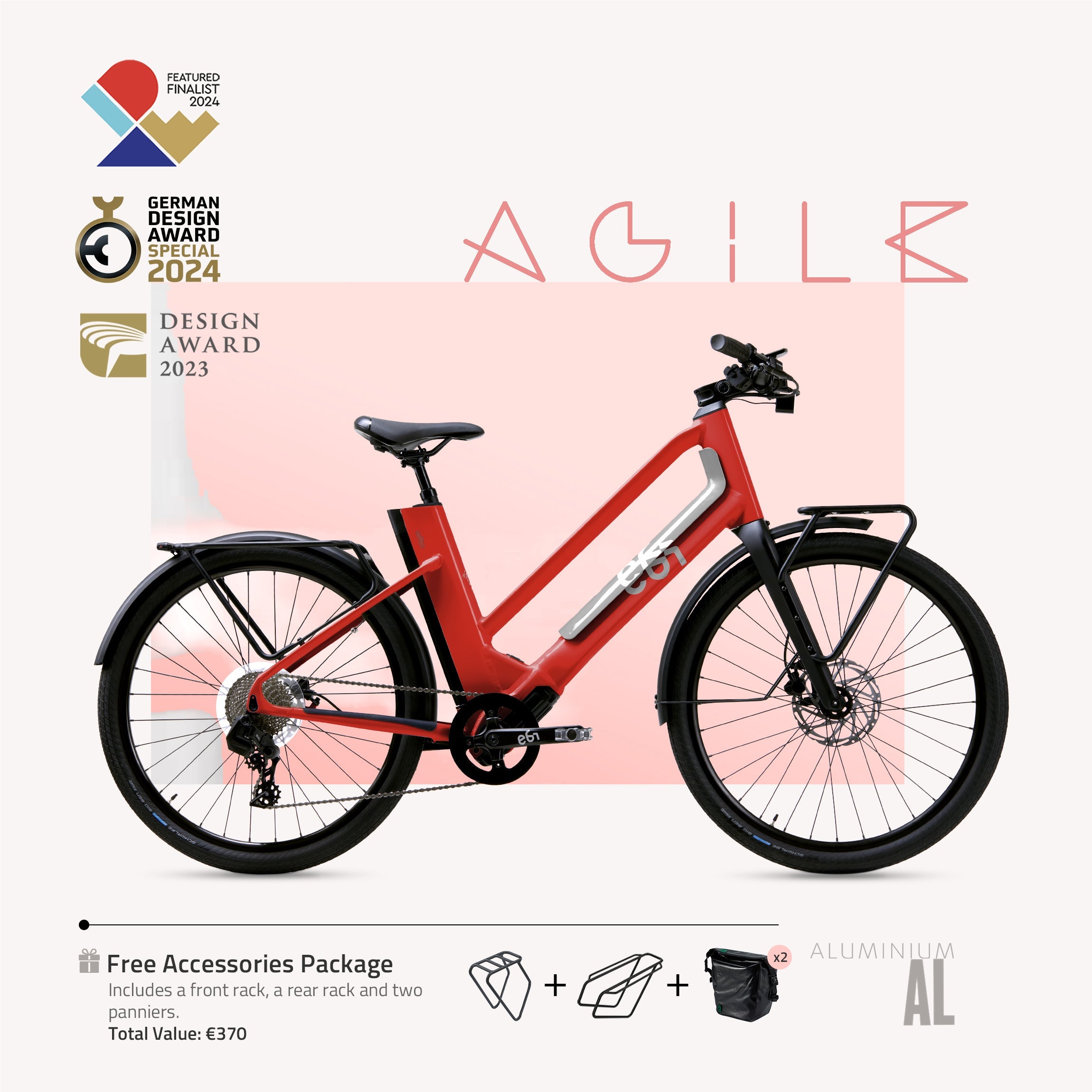 EBI AGILE Urban Aluminum – Komfortables E-Bike für zuverlässige urbane Mobilität