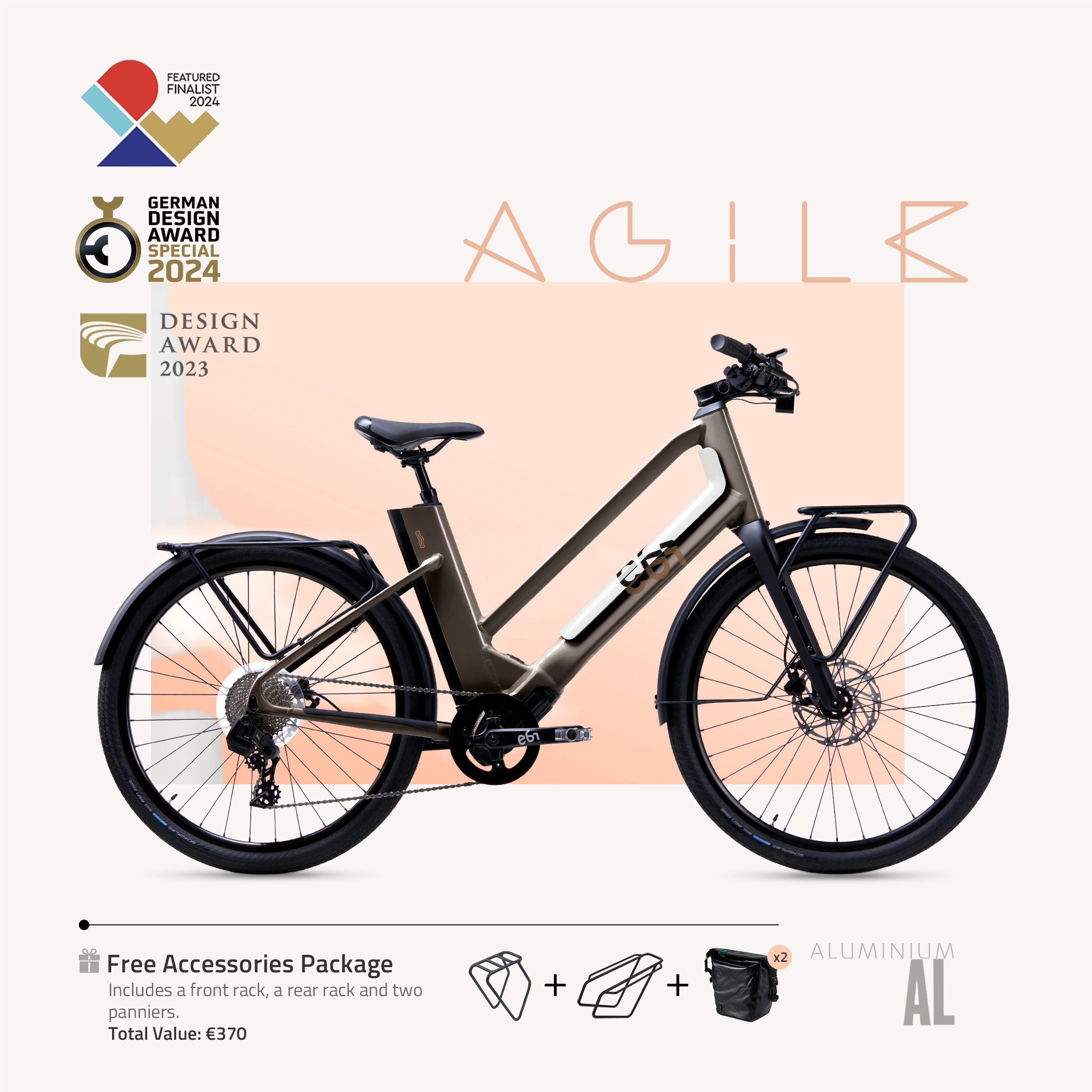 EBI AGILE Urban Aluminum – Komfortables E-Bike für zuverlässige urbane Mobilität