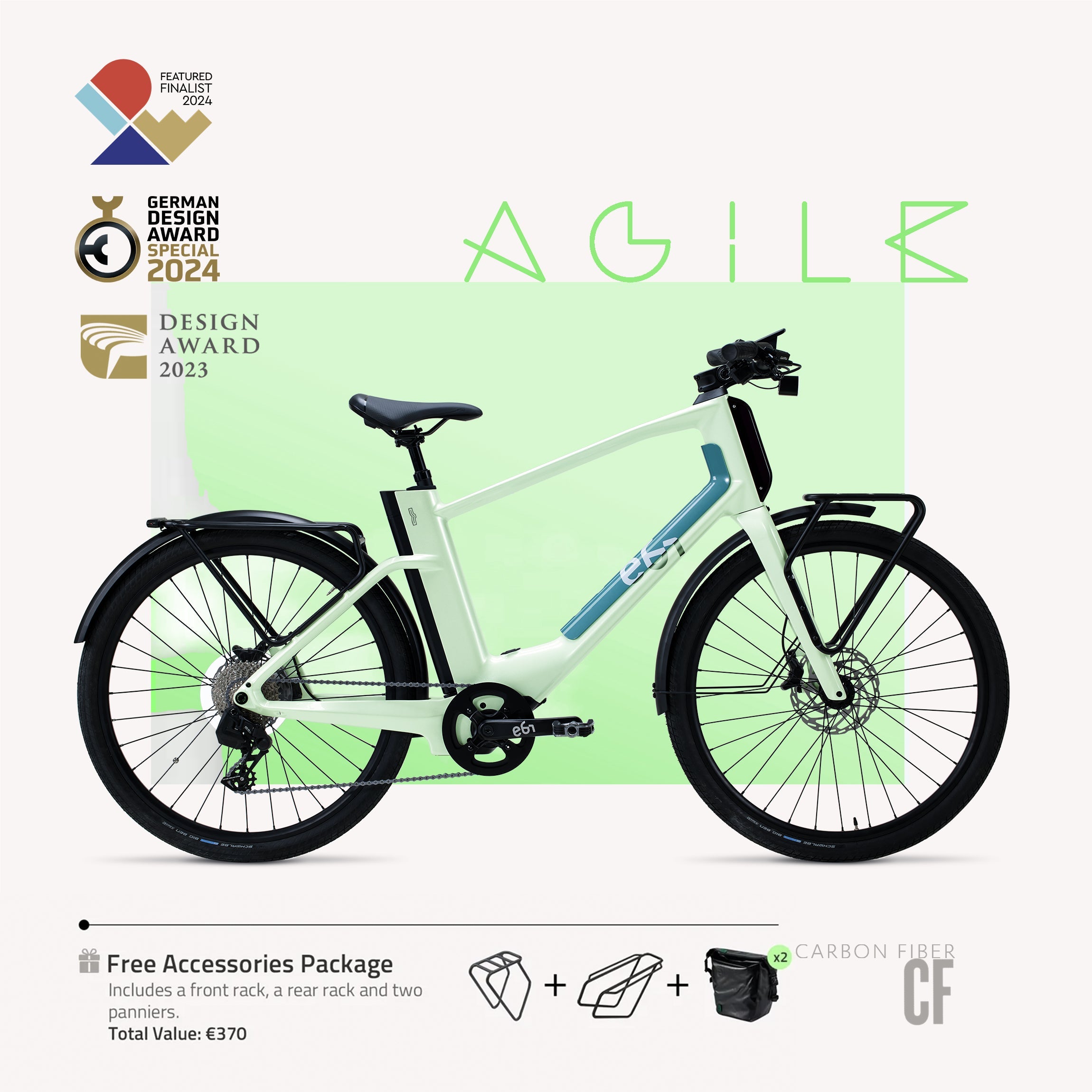 EBI AGILE Urban Carbon: Leichtes, leistungsstarkes E-Bike