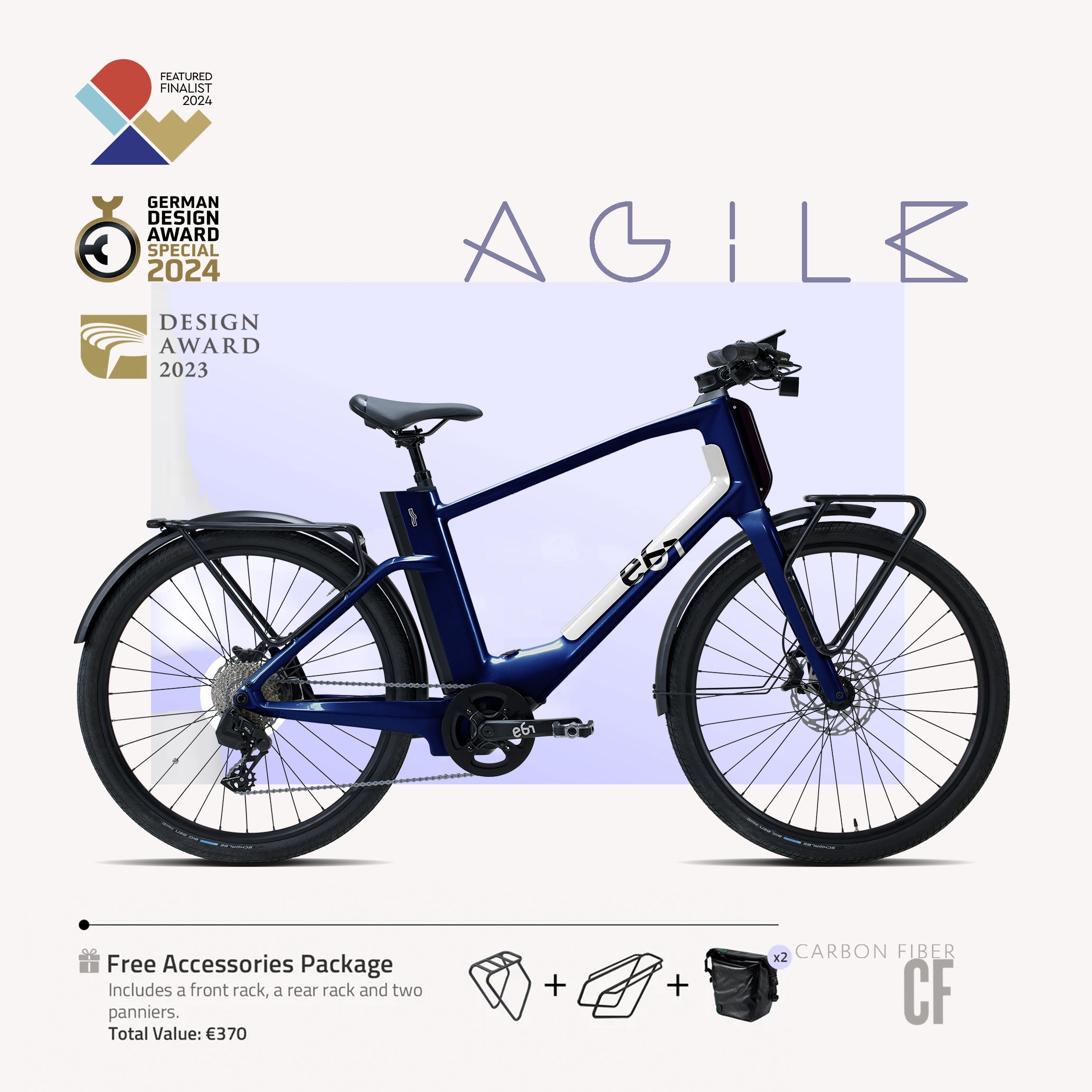 EBI AGILE Urban Carbon: Leichtes, leistungsstarkes E-Bike