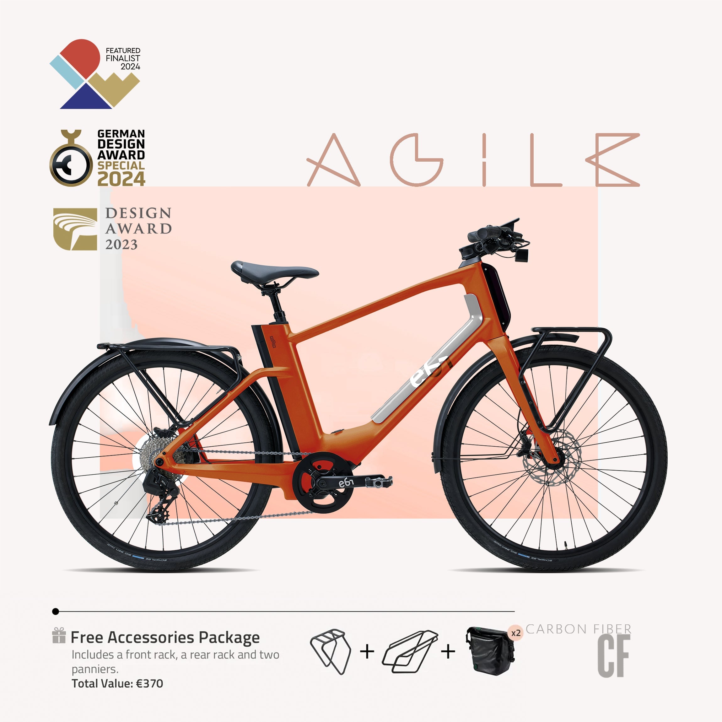 EBI AGILE Urban Carbon: Leichtes, leistungsstarkes E-Bike
