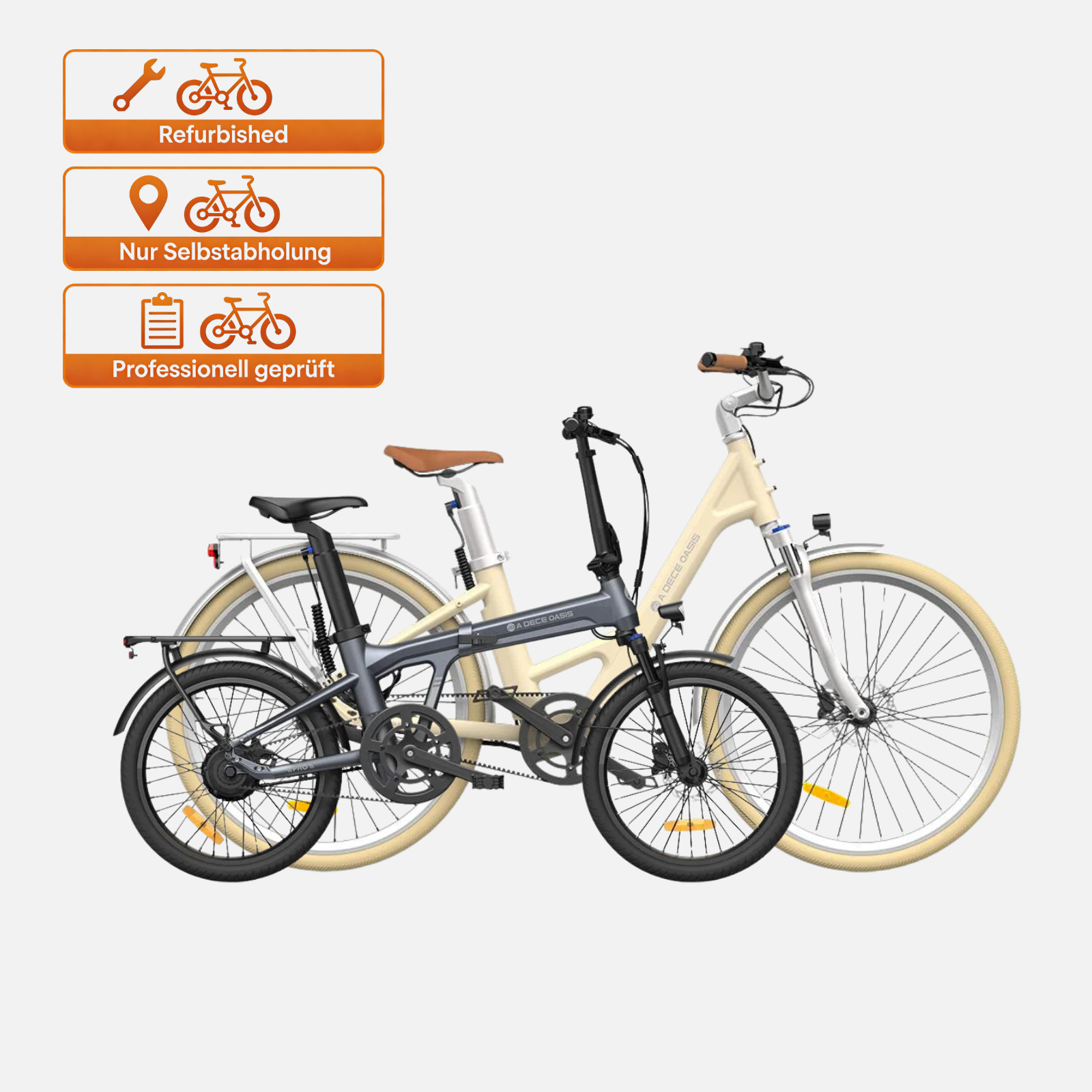 Gebrauchte ADO E-Bikes – Refurbished, geprüft, sofort fahrbereit (nur Selbstabholung)