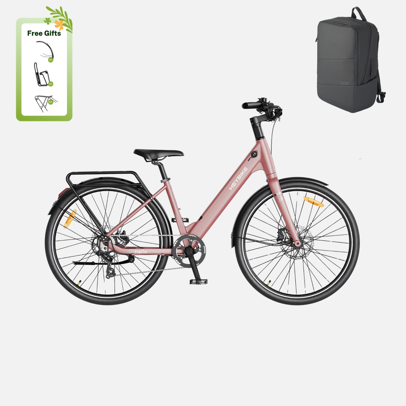 (187,99 € Werbegeschenk)Heybike Helio U – Das smarte Utility E-Bike für Alltag, Familie & Stadt