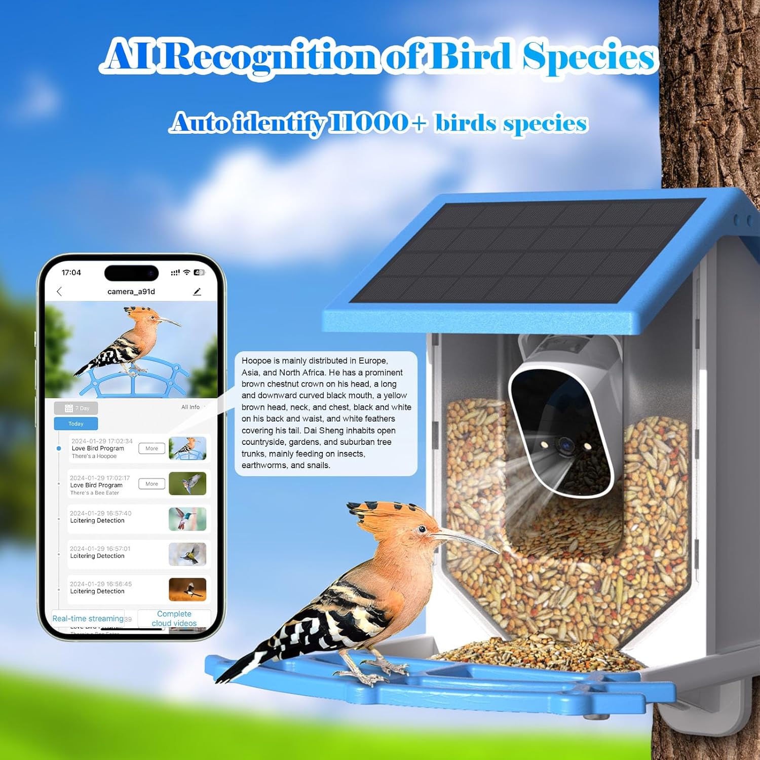 Mangeoire à oiseaux intelligente LASTOOLS
