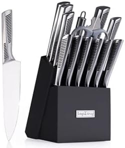 LapEasy set de couteaux de cuisine 15 pièces avec bloc