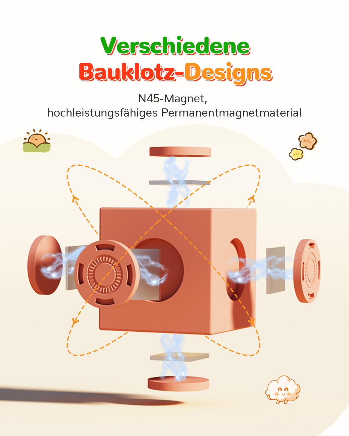 Magfun magnetic building blocks toy - 3D city vehicles, versatile & creative