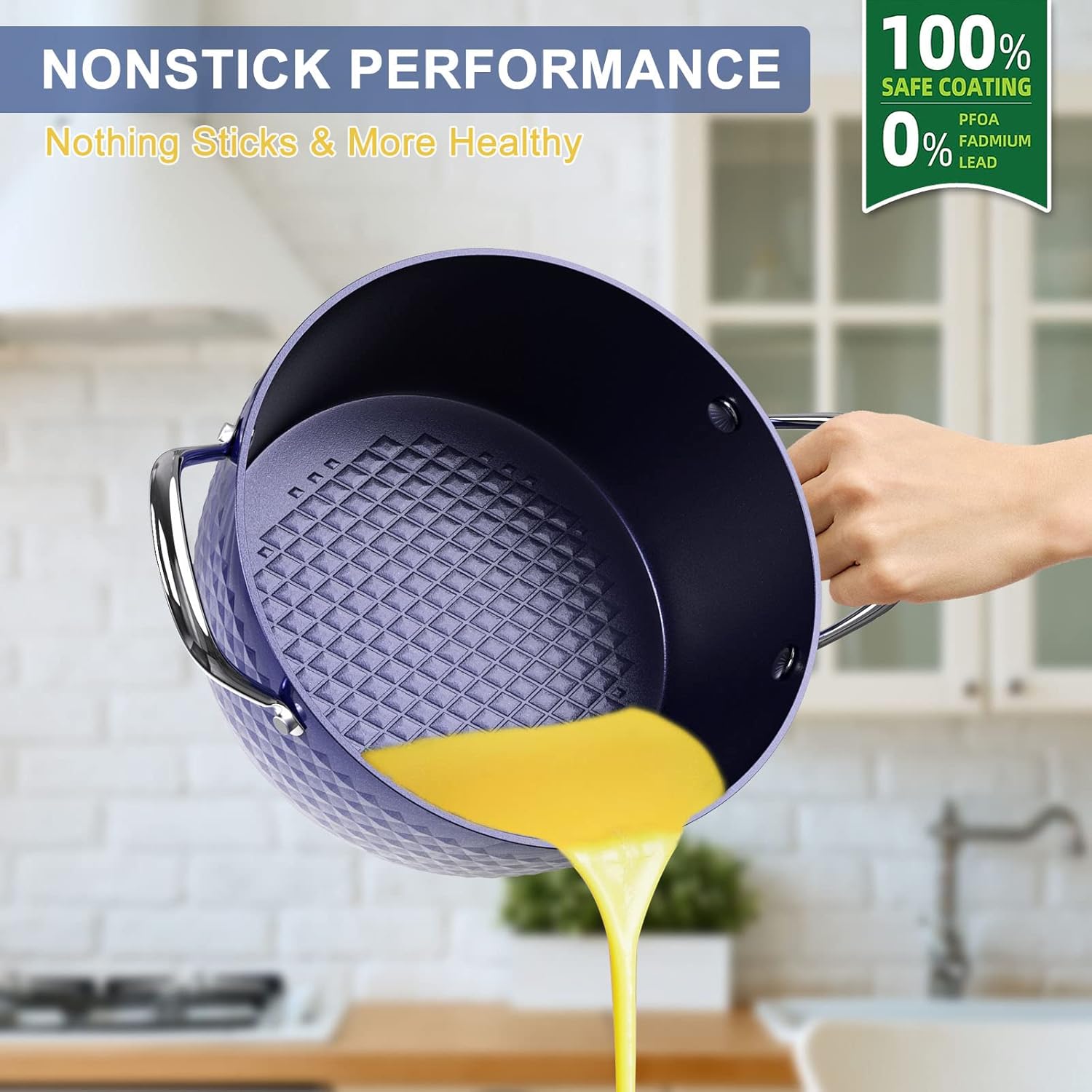 RAINBEAN Induktionskochtopf mit Deckel