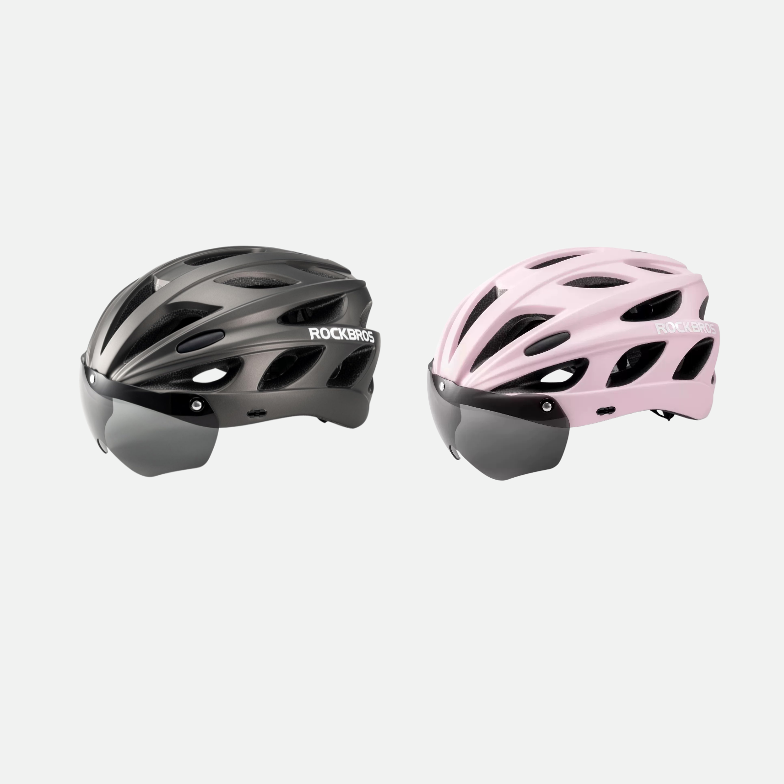 Casque de vélo ROCKBROS avec lunettes - pour VTT & cyclisme sur route