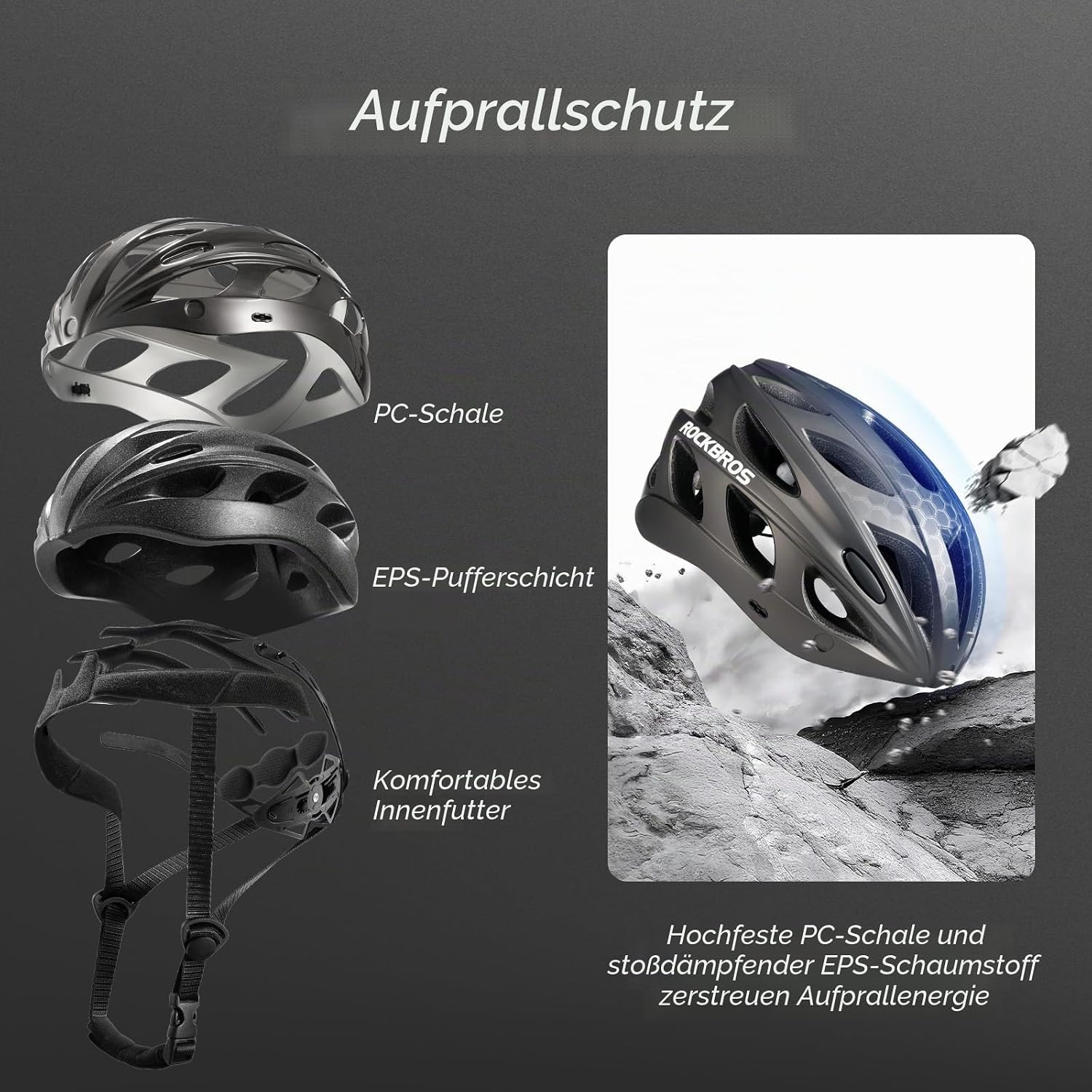 Rockbros Fahrradhelm – Gratis-Geschenk zu Ihrem E-Bike (Modell zufällig)