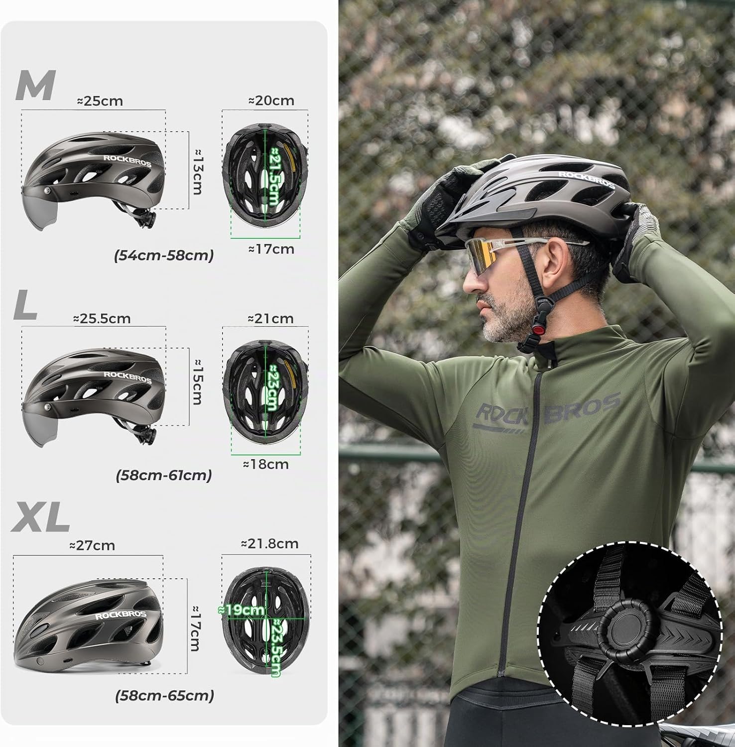 Rockbros Fahrradhelm-Set – Gratis-Geschenk zu Ihrem E-Bike (2 Helme, Modelle zufällig)