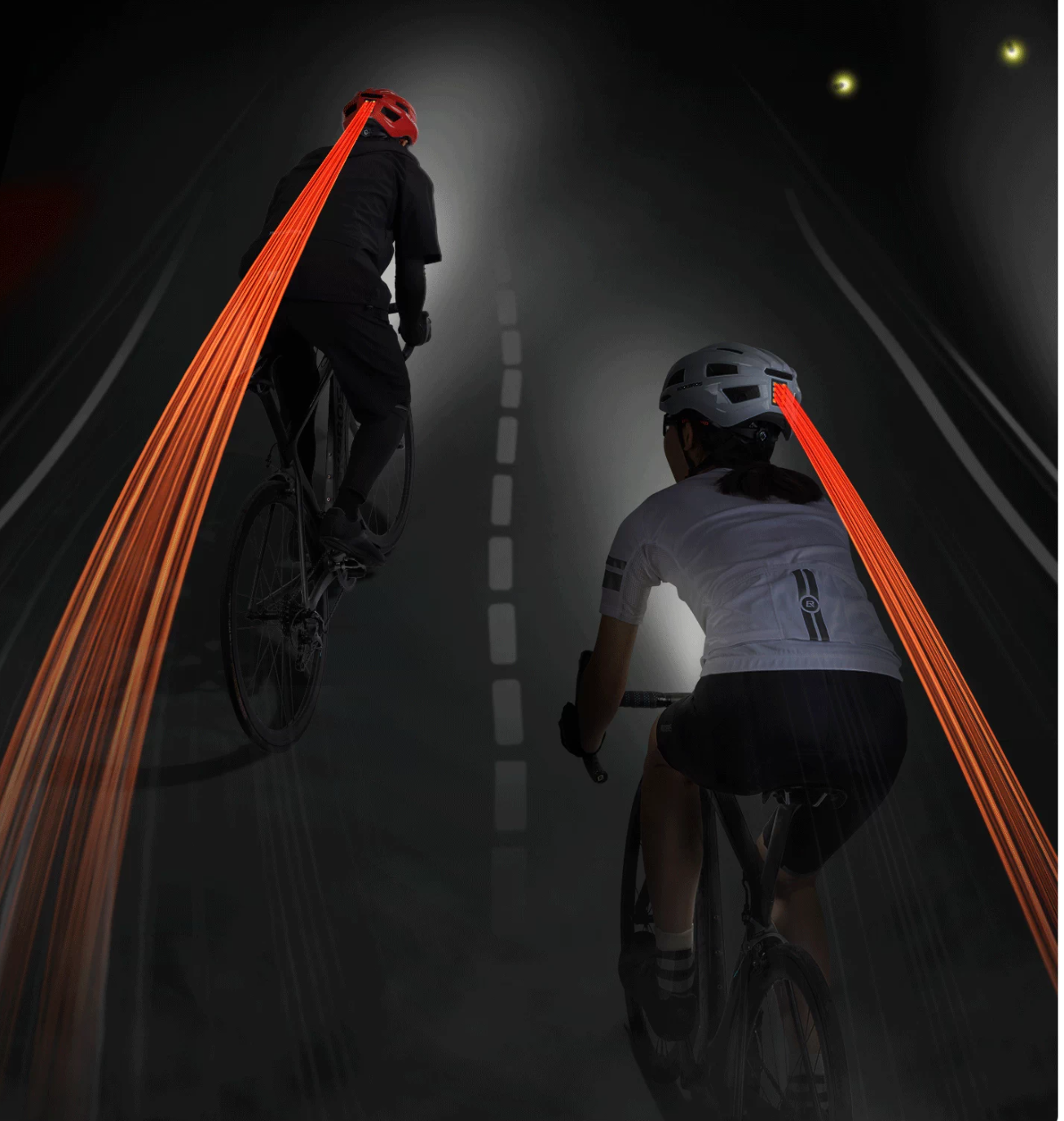 Casque de vélo ROCKBROS avec feu arrière - pour VTT & vélo de route