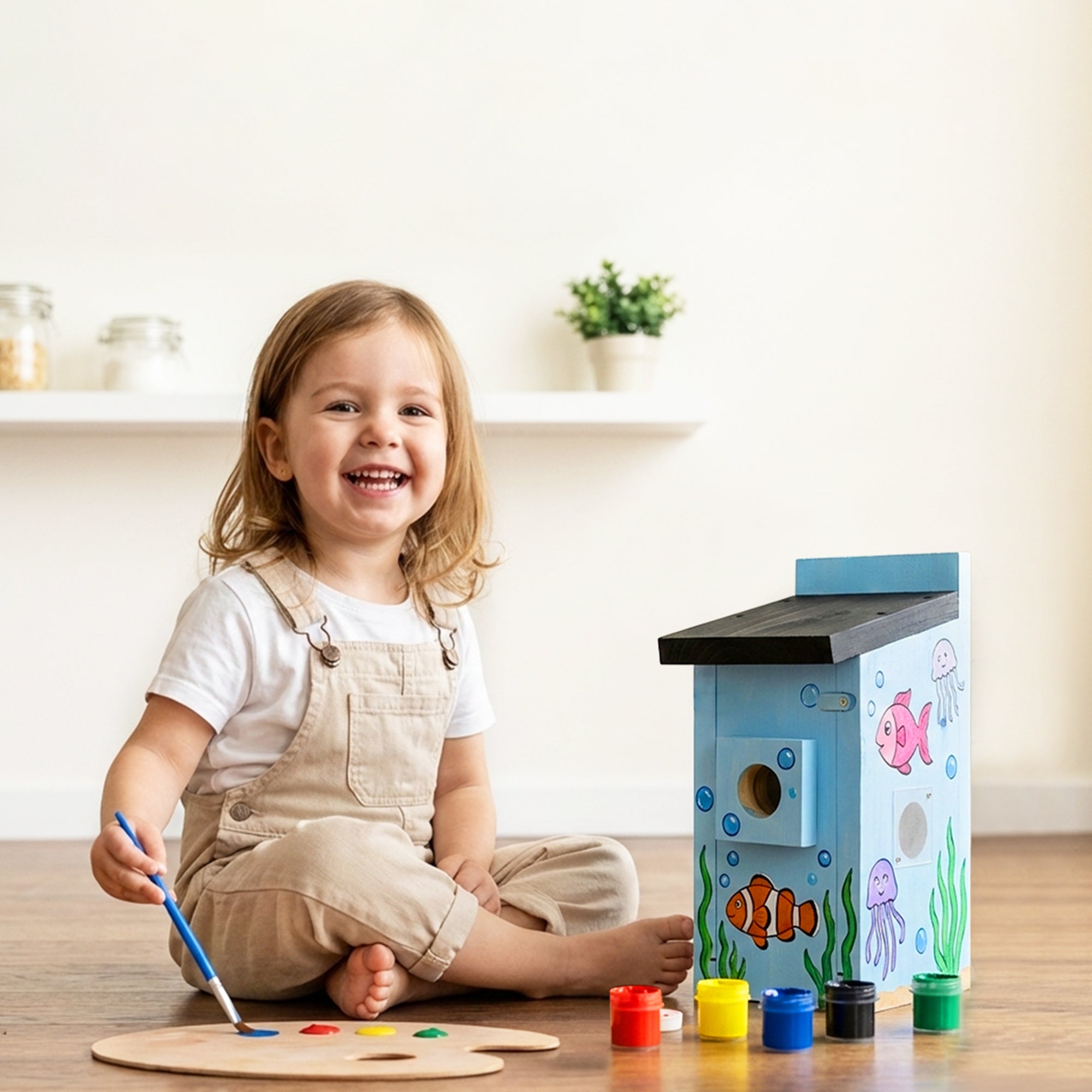 TWOPOINT Vogelhaus mit Kamera – 4MP HD, Solar, WLAN Live-Stream, Echtzeit-Vogelbeobachtung, DIY