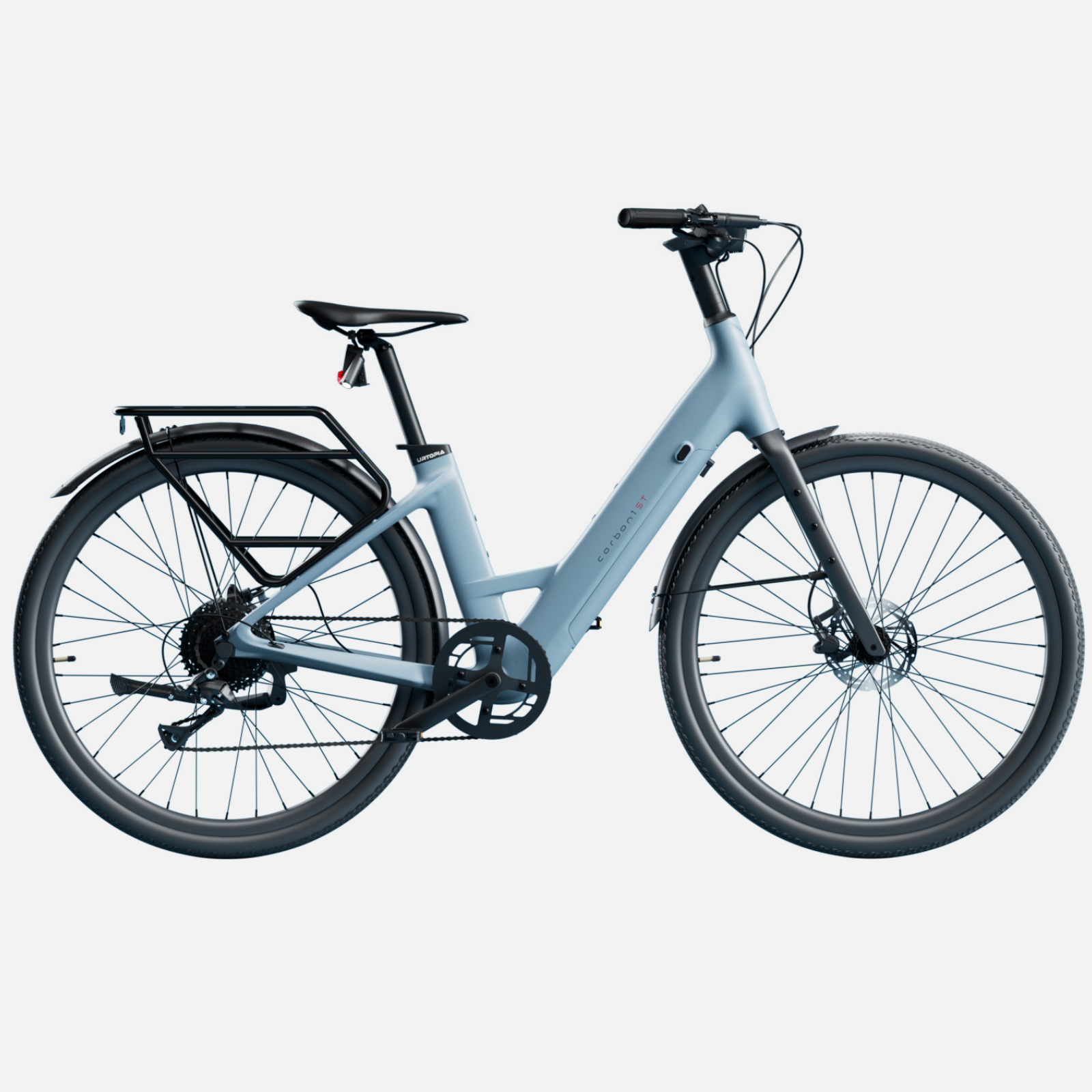 <tc>Urtopia</tc> <tc>Carbon 1</tc> Step-Thru: la bicicleta eléctrica de carbono inteligente para una movilidad cómoda.
