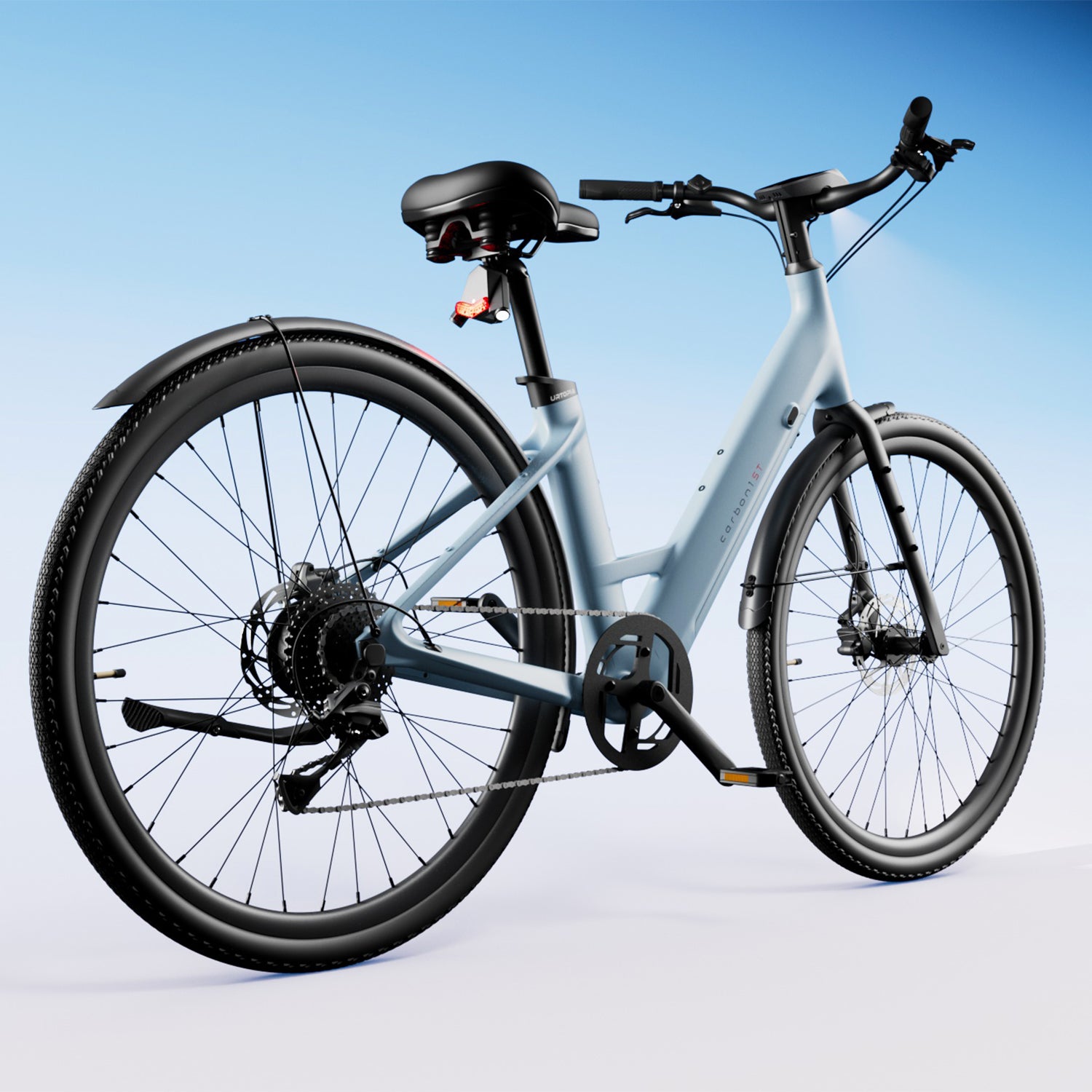 <tc>Urtopia</tc> <tc>Carbon 1</tc> Step-Thru: la bicicleta eléctrica de carbono inteligente para una movilidad cómoda.