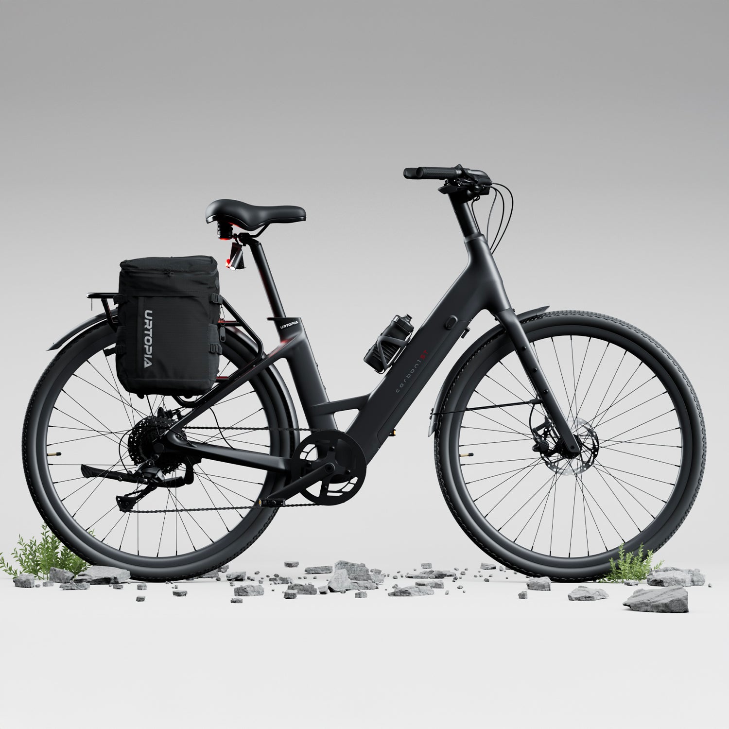 <tc>Urtopia</tc> <tc>Carbon 1</tc> Step-Thru: la bicicleta eléctrica de carbono inteligente para una movilidad cómoda.