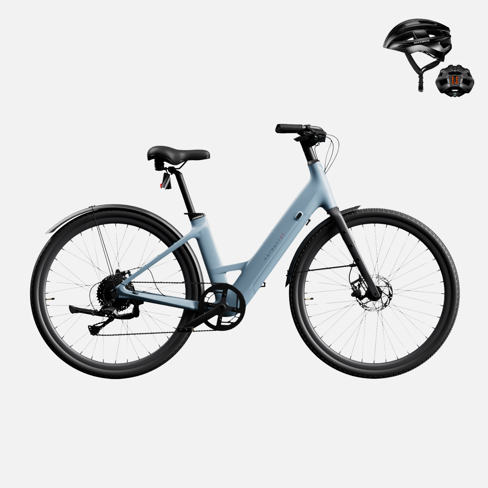 (Bonus gratuit :) 49,99 €) <tc>Urtopia</tc> <tc>Carbon 1</tc> Step-Thru – Le vélo électrique intelligent en carbone pour une mobilité confortable