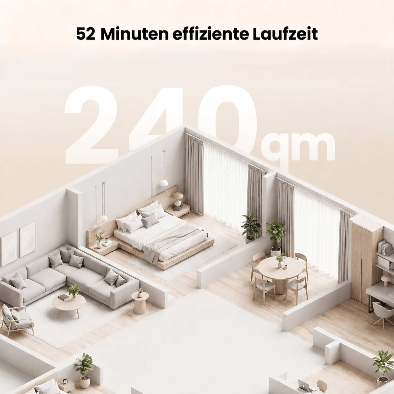 Yaber P20 Akku-Staubsauger – 120 AW starke Saugleistung & bis zu 52 Min. Laufzeit