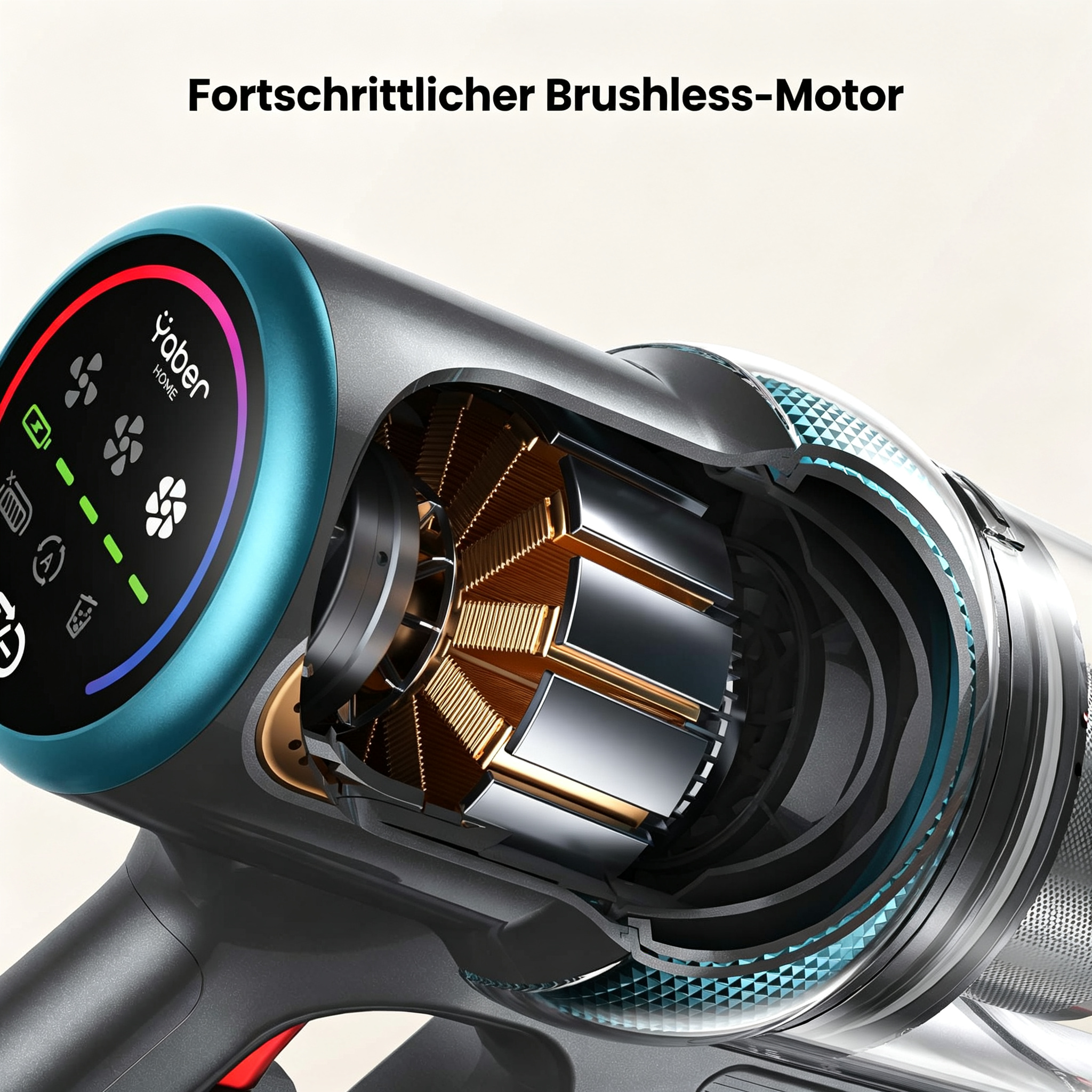 Yaber P20 Akku-Staubsauger – 120 AW starke Saugleistung & bis zu 52 Min. Laufzeit