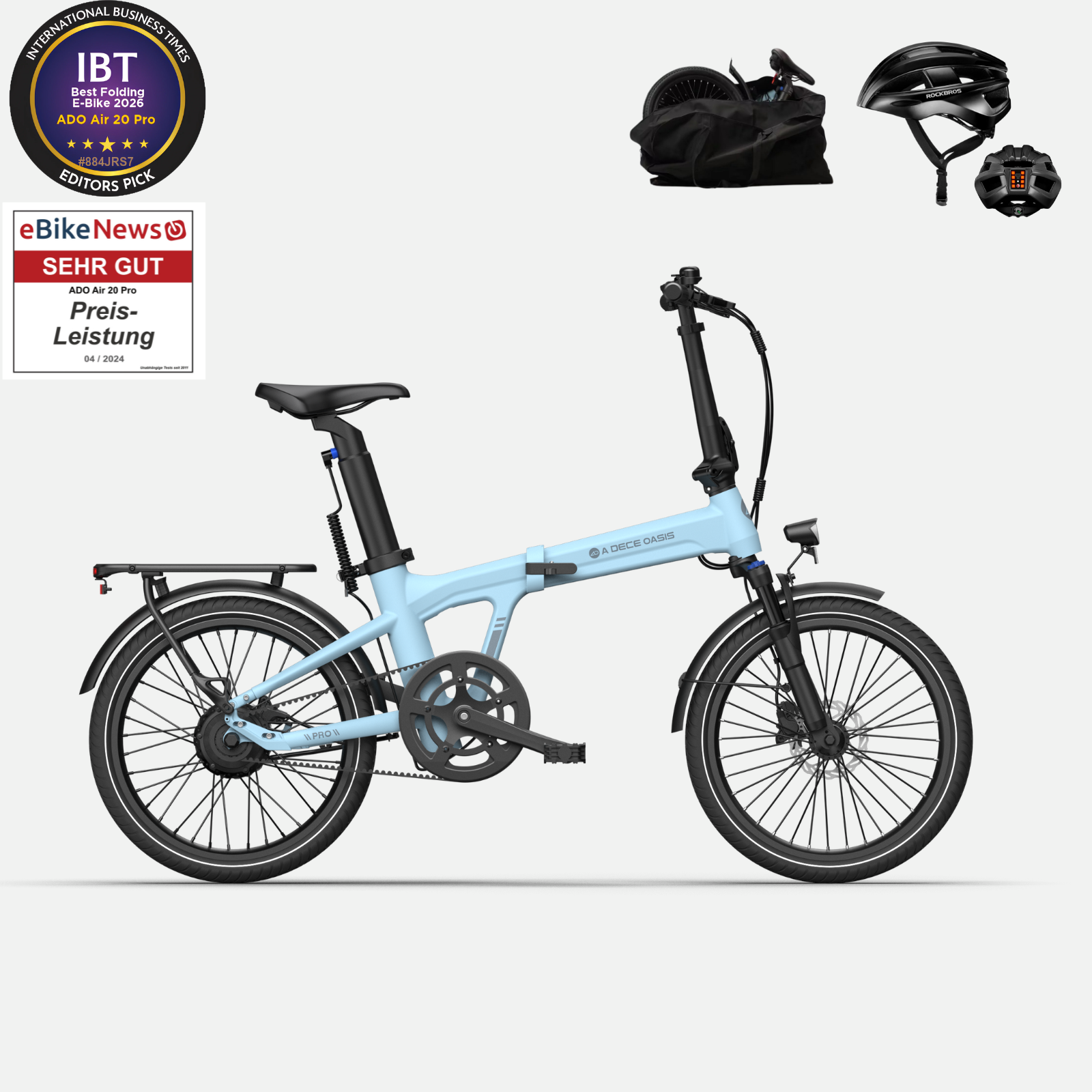 (Bonus gratuit :) 139,98 €Vélo électrique pliant ADO Air 20 Pro/Ultra 2026, version améliorée