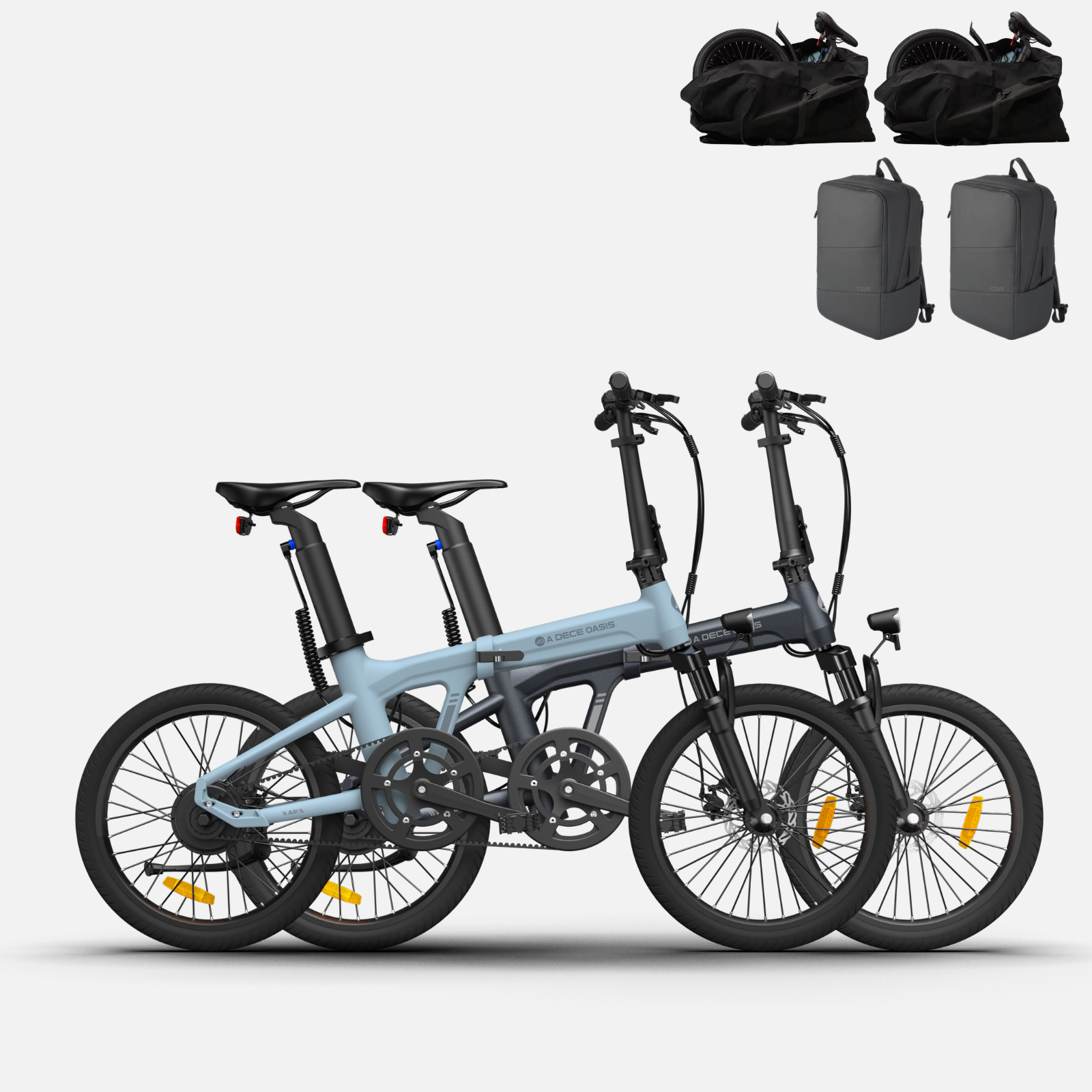 (317,98 € Werbegeschenk)Bundle: ADO Air 20S Gabel mit Dämpfer E-bike Klapprad× 2