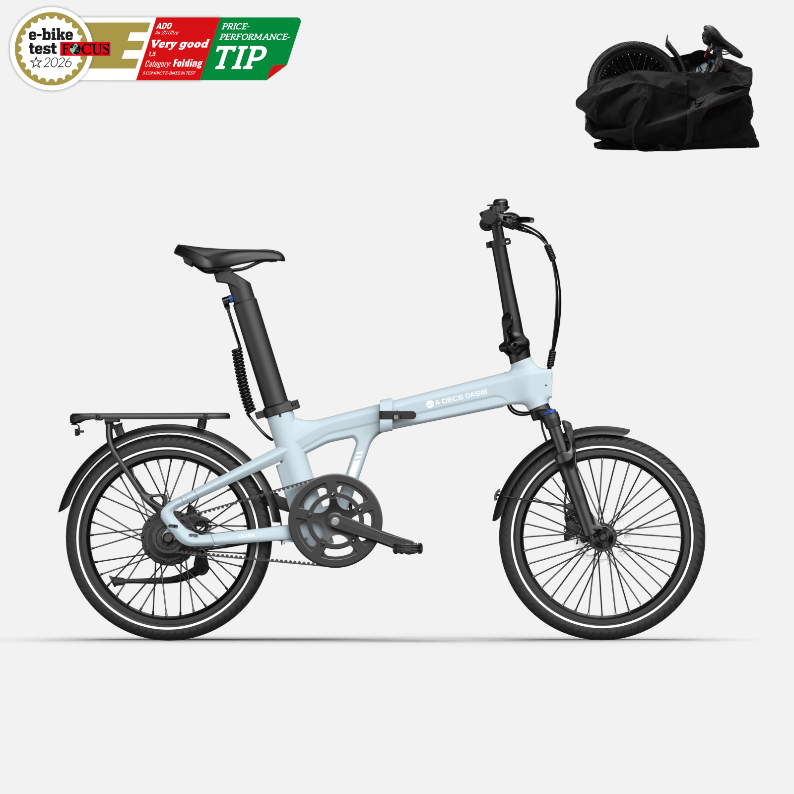Nouveauté 2026 : ADO Air 20 Pro &  Version Ultra Upgrade – Vélo électrique pliable avec fonctionnalités modernes (bonus gratuit) 89,99 €)