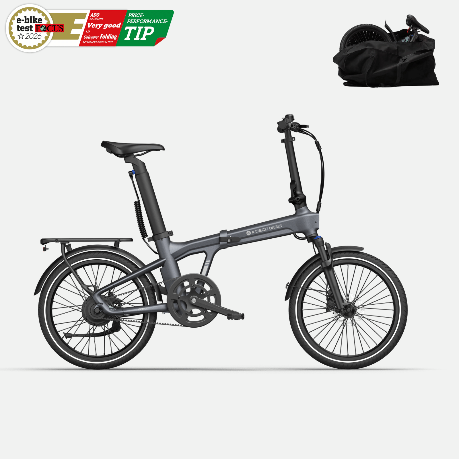 Nouveauté 2026 : ADO Air 20 Pro &  Version Ultra Upgrade – Vélo électrique pliable avec fonctionnalités modernes (bonus gratuit) 89,99 €)