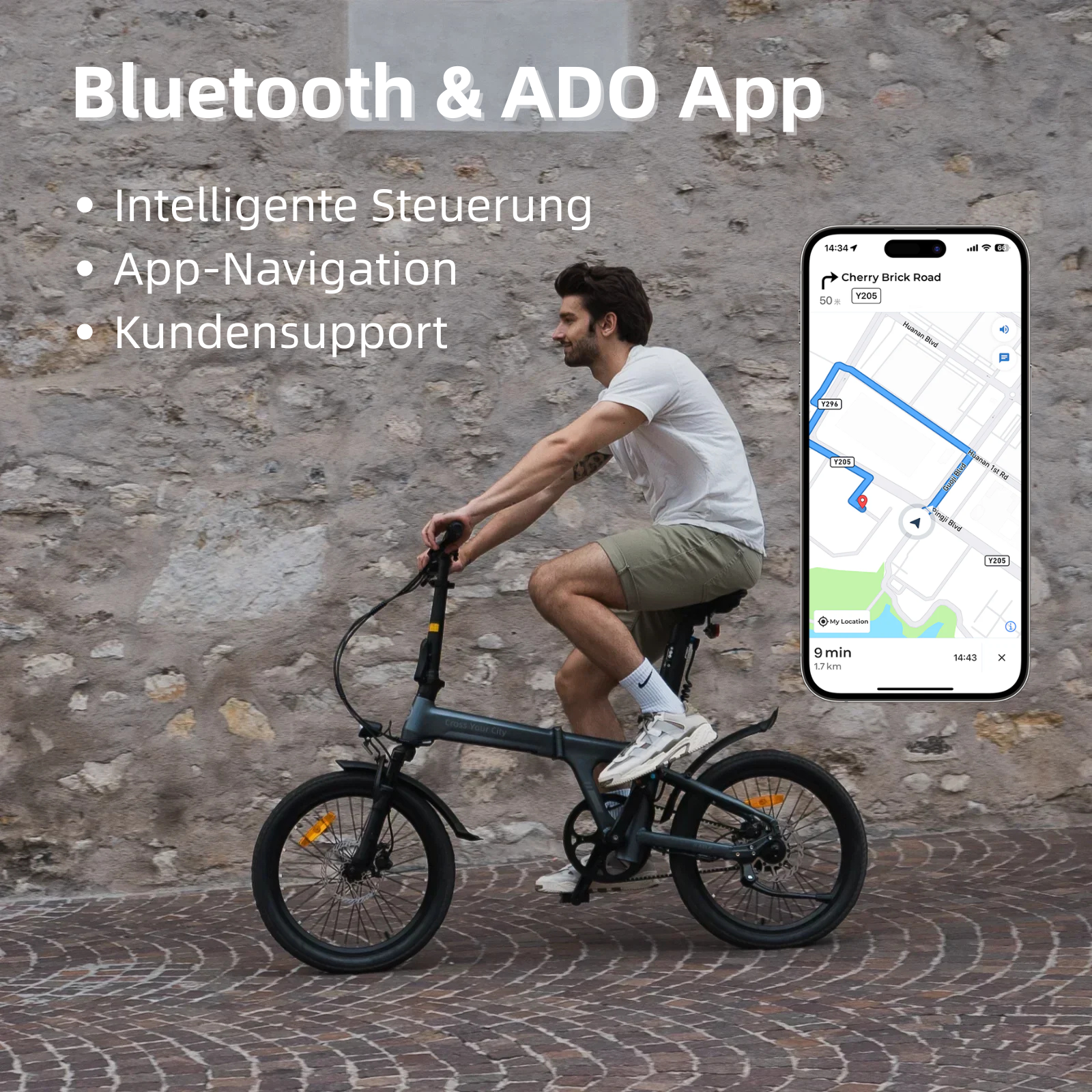 (€89,99 actiegeschenk) ADO Air 20S E-bike vouwfiets, elektrische fiets met schokdemper